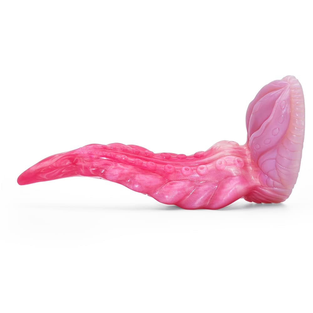 BeHorny Liquid Silicone Octopus Tentacle Dildo with Strong Suction Cup - Realistic Fantasy Sex Toy for Women & Couples - Perfect for Solo Play, BDSM, and Roleplay Scenes