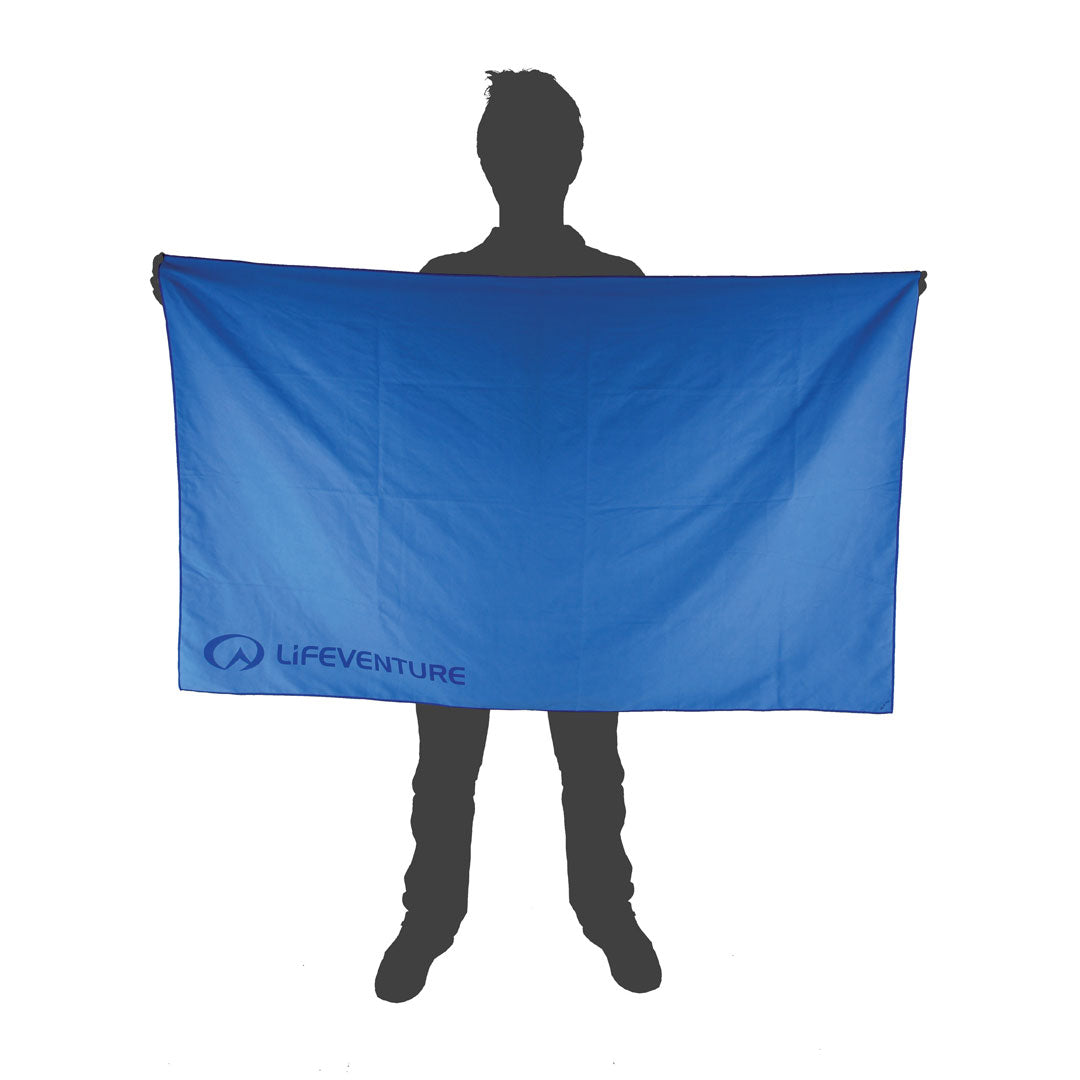 Lifeventure Microfiber Travel Towel - Ultra Absorbent, Quick Dry, Lightweight & Compact for Camping, Hiking, Beach & Gym - Giant Size (40