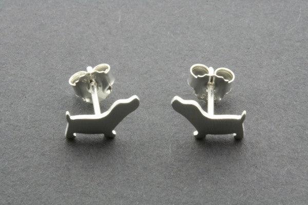 Beagle Stud Earrings - Sterling Silver Dog Jewelry for Pet Lovers | Perfect Gift for Dog Owners & Animal Lovers