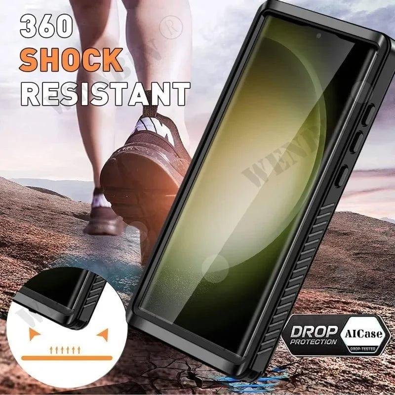 Samsung Galaxy S24 Ultra Waterproof Case IP68 Certified - Shockproof Protective Cover for Swimming, Outdoor Sports & Daily Use