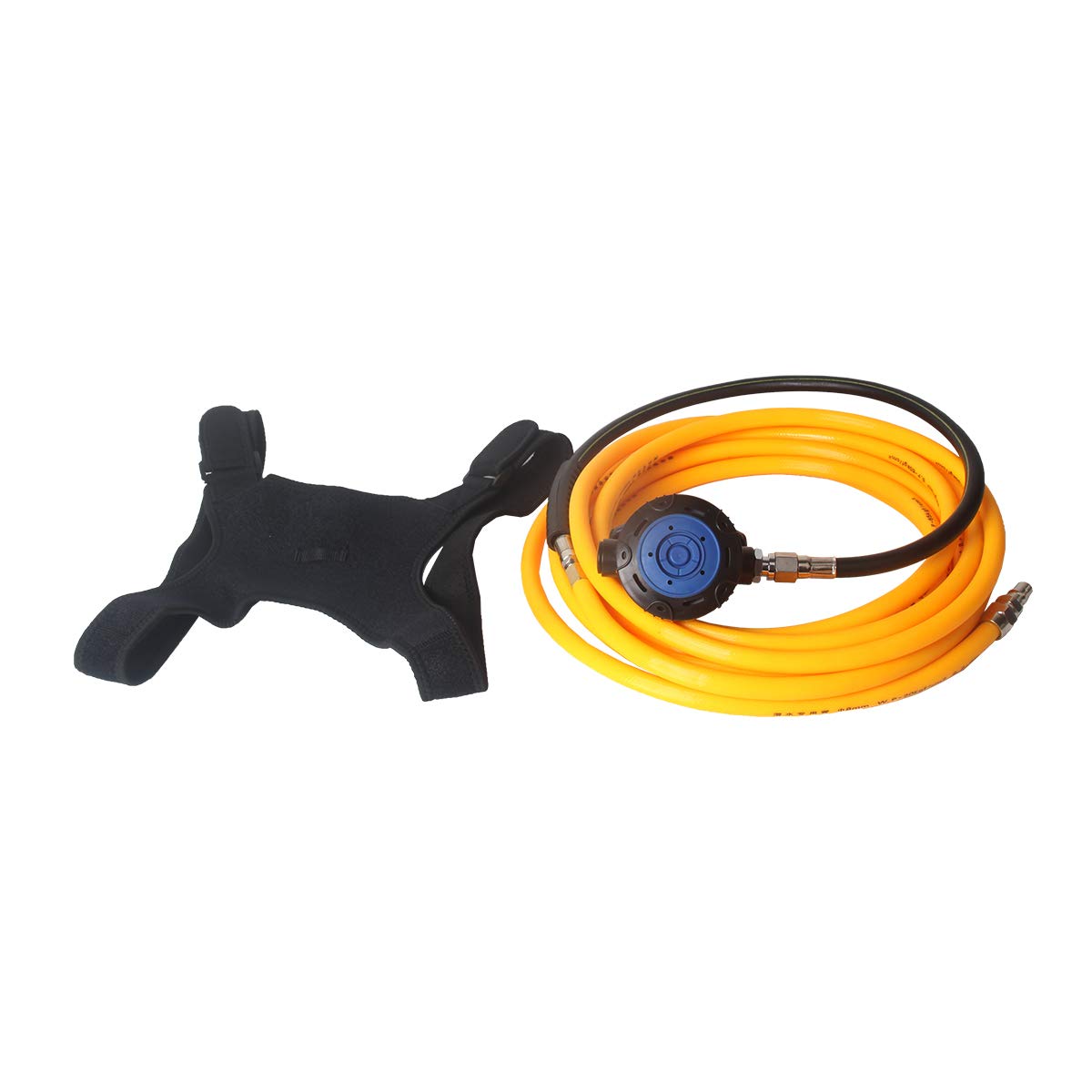 12V DC Scuba Diving Air Compressor with 50ft ABS Breathing Hose & Regulator - Portable Dive Equipment for Snorkeling, Spearfishing & Underwater Exploration