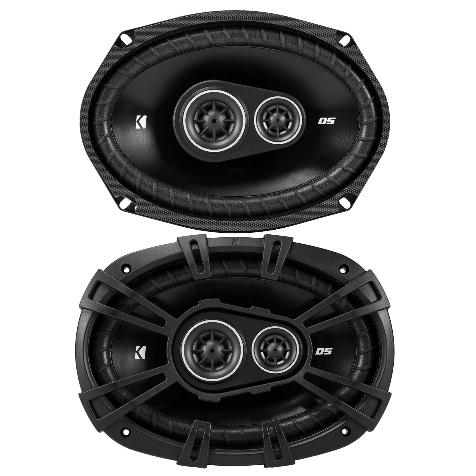 Single DIN Marine Bike Bluetooth CD Player MP3 USB AUX Stereo Radio Receiver with Kicker 6x9 & 6.5