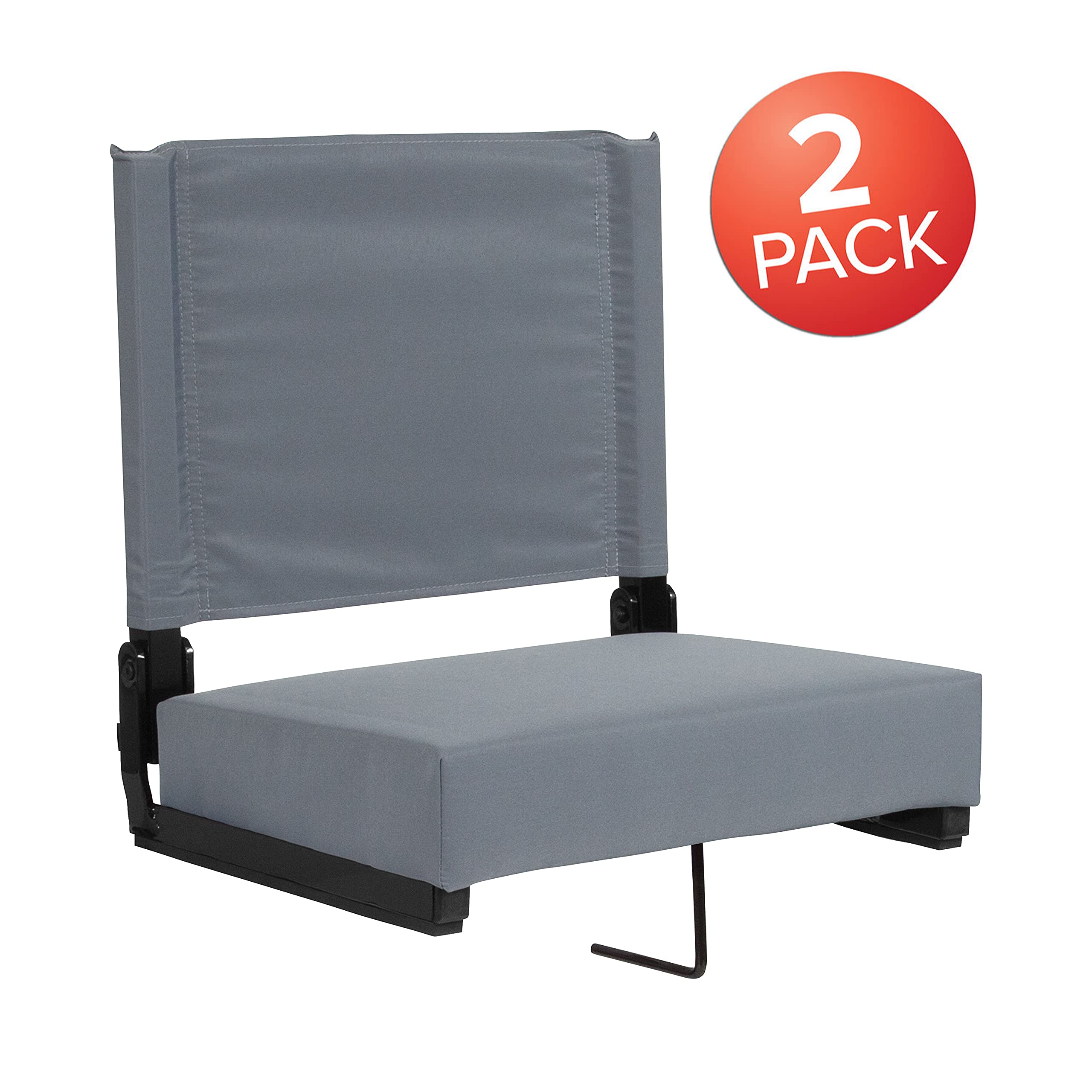 Ultra-Comfortable Lightweight Stadium Chair with Padded Seat - Supports 500 lbs - Perfect for Sports Games, Concerts & Outdoor Events