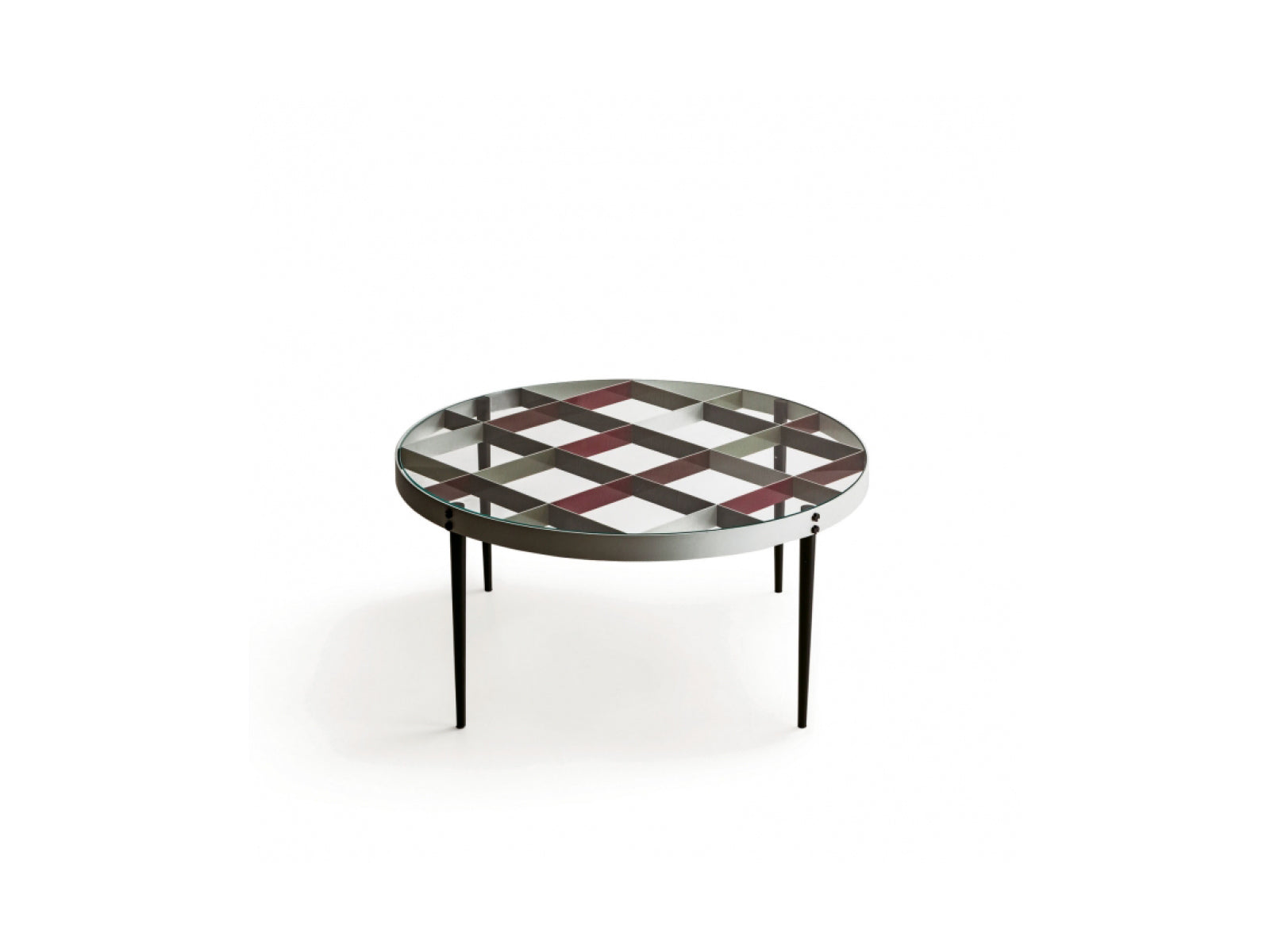 Modern D.555.1 Side Table - Small End Table with Wooden Top & Metal Frame - Perfect for Living Room, Bedroom, or Office Use