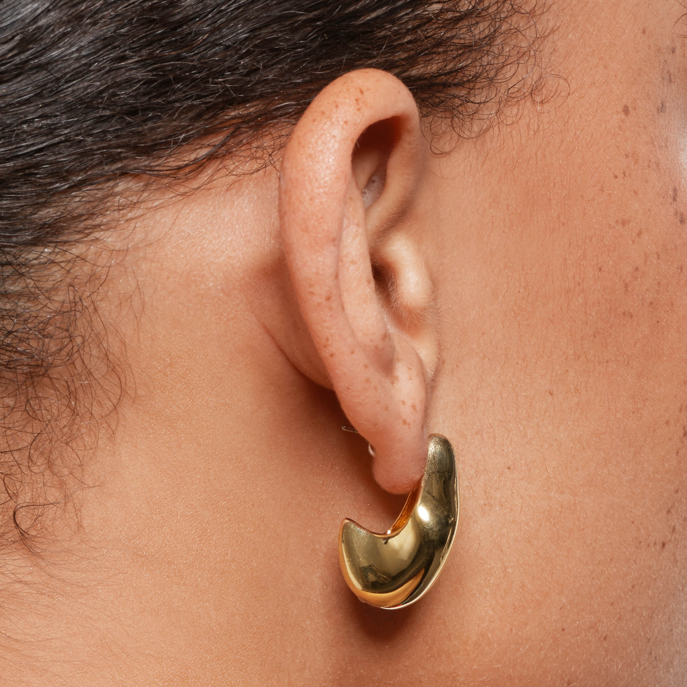 Organic Gold Drop Earrings for Women - Elegant Dangle Jewelry for Parties, Weddings & Everyday Wear