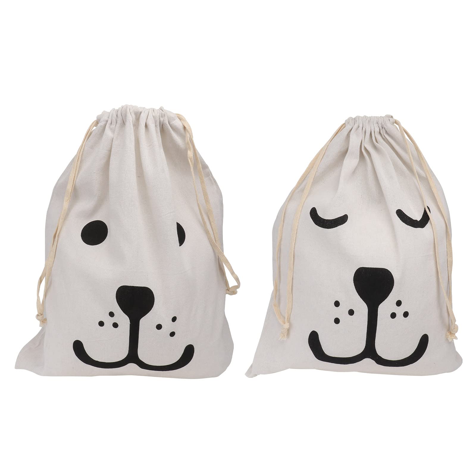 2-Pack Durable Storage Bags for Home Organization - Waterproof Foldable Storage Pouches (Black & Beige) | Perfect for Closet, Travel, Baby Items & Household Storage