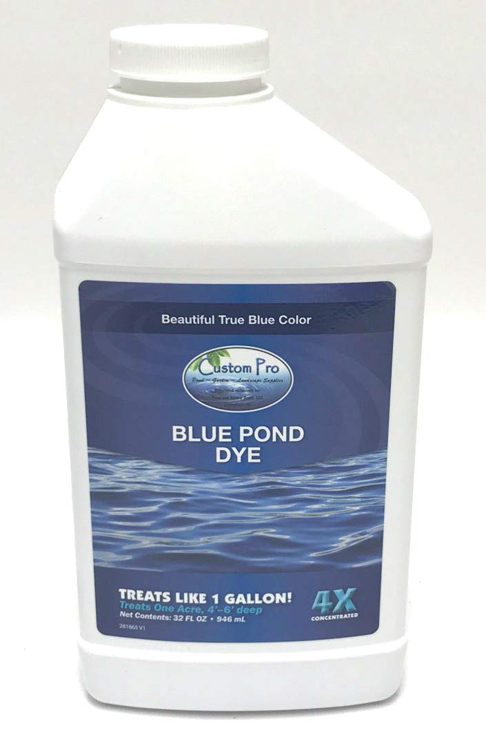 Premium Custom Pro Pond Dye - 8 oz | Blue & Black Water Colorant for Lakes, Ponds & Fountains | Safe for Fish, Plants & Wildlife | Perfect for Water Feature Maintenance & Algae Control