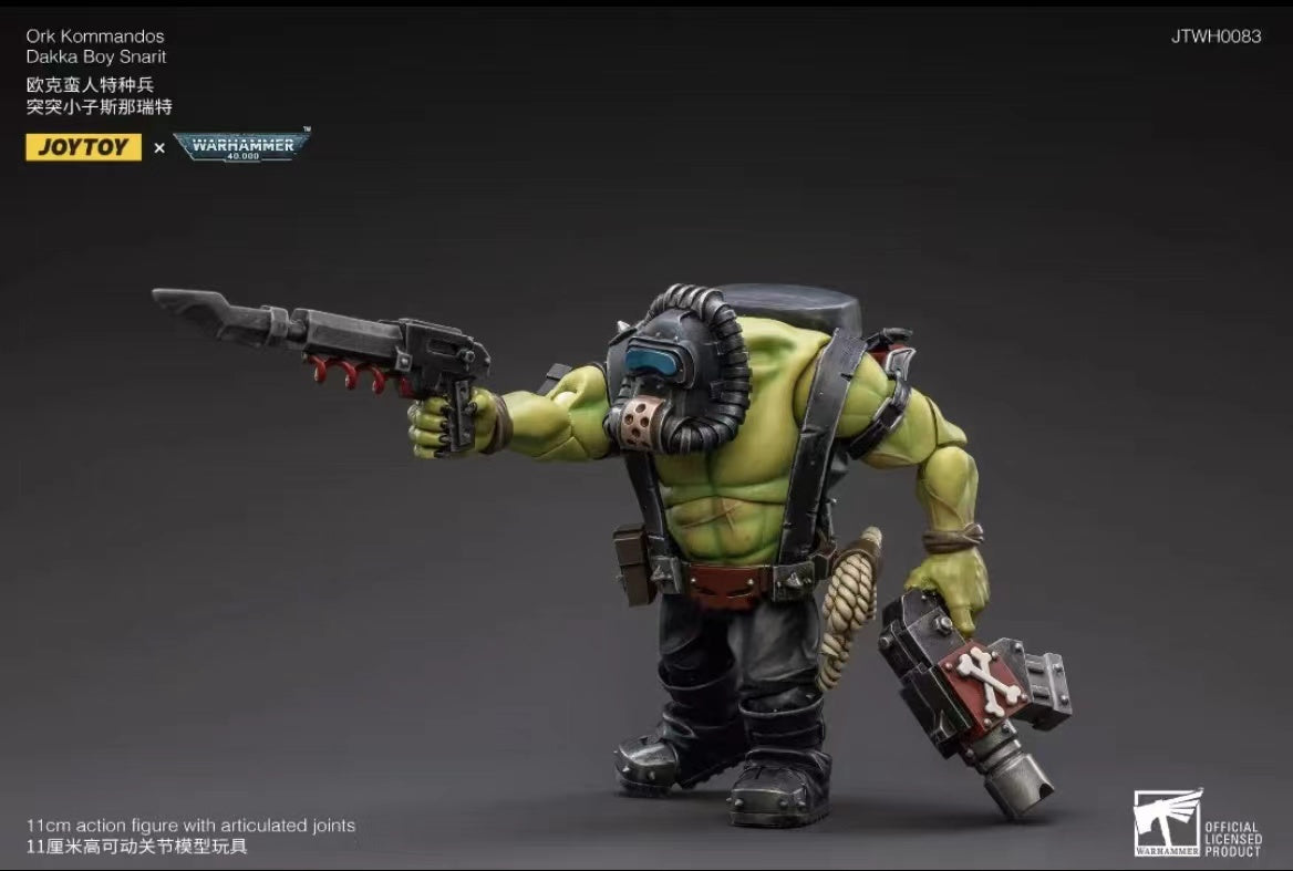 JOYTOY 1/18 Scale Warhammer 40K Ork Kommandos Action Figure - Highly Detailed Collectible Model for Tabletop Gaming & Display