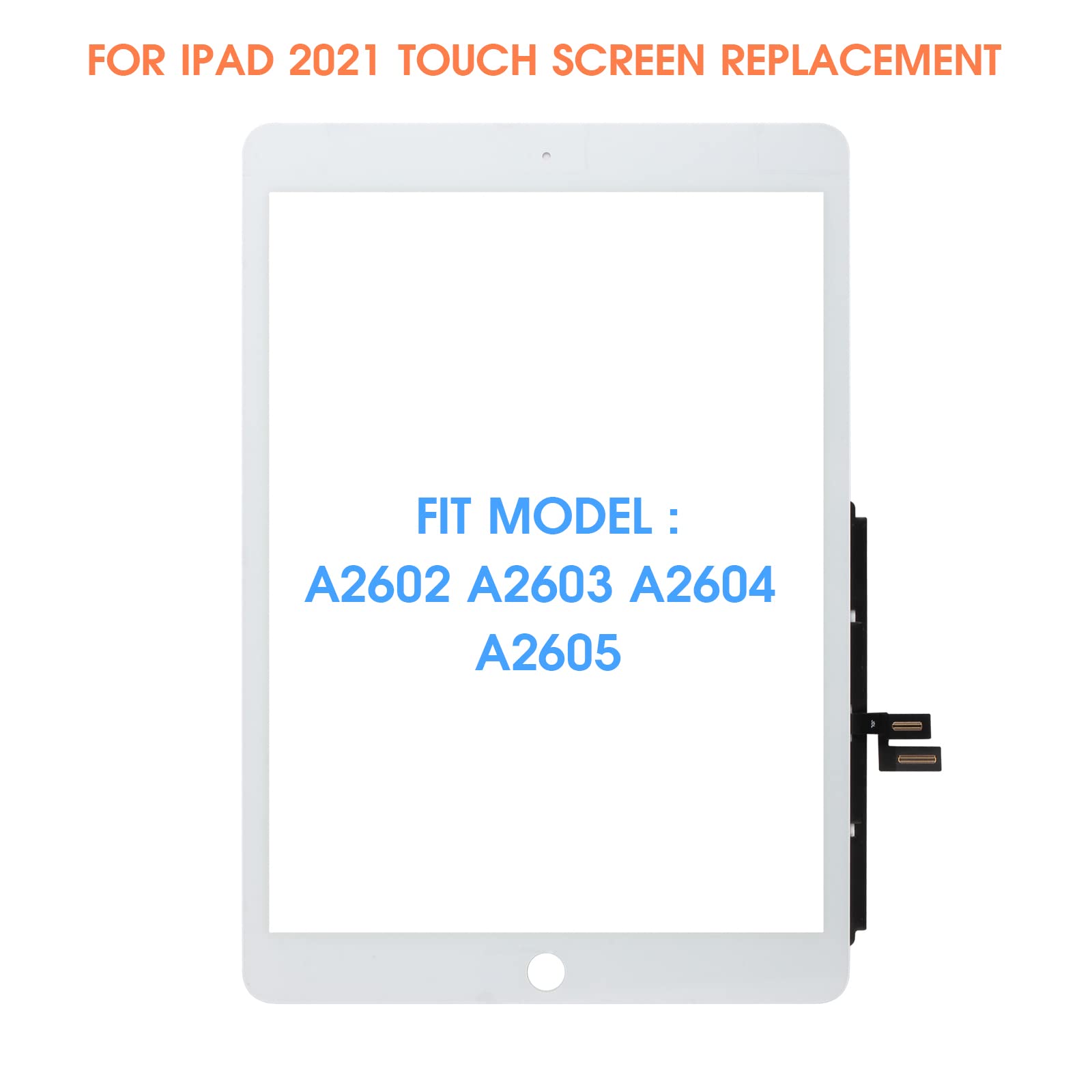 2021 iPad 9 9th Generation Touch Screen Digitizer Replacement - Compatible with iPad 10.2