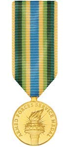 MEDALS OF AMERICA EST. 1976 - Armed Forces Service Miniature Medal | Anodized Military Award | Perfect for Veterans, Collectors & Display Cases | Official US Military Recognition