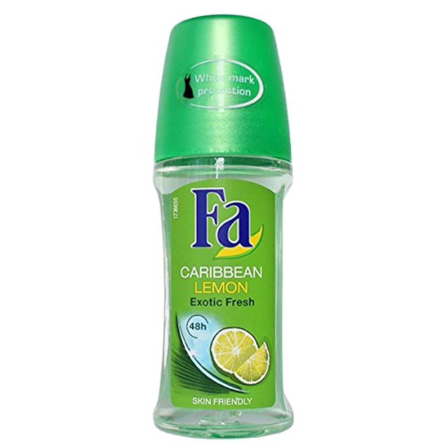 Fa Caribbean Lemon 24h Deodorant Roll-On - Fresh & Long-Lasting Protection - Glass Bottle for Sensitive Skin | Perfect for Gym, Work & Daily Use