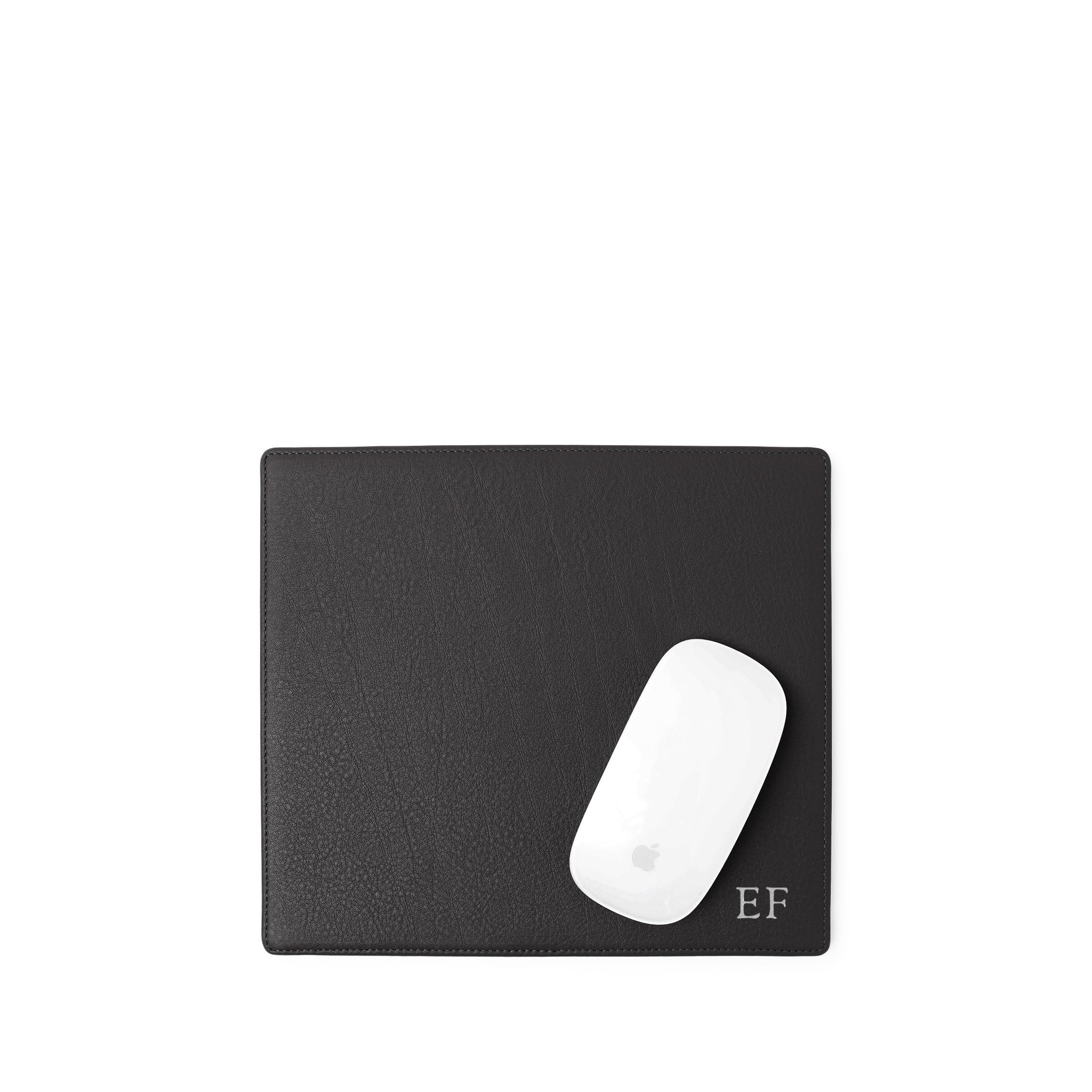 Leatherology Black Onyx Classic Desk Accessories Set - Premium Leather Pen Holder, Business Card Case & Notepad Cover - Perfect Office Organizer for Professionals & Home Workspaces