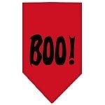 Colorful Boo Screen Print Bandanas - Soft Cotton Bandana for Halloween, Cosplay & Costume Parties - Perfect for Pets, Kids & Adults Accessories