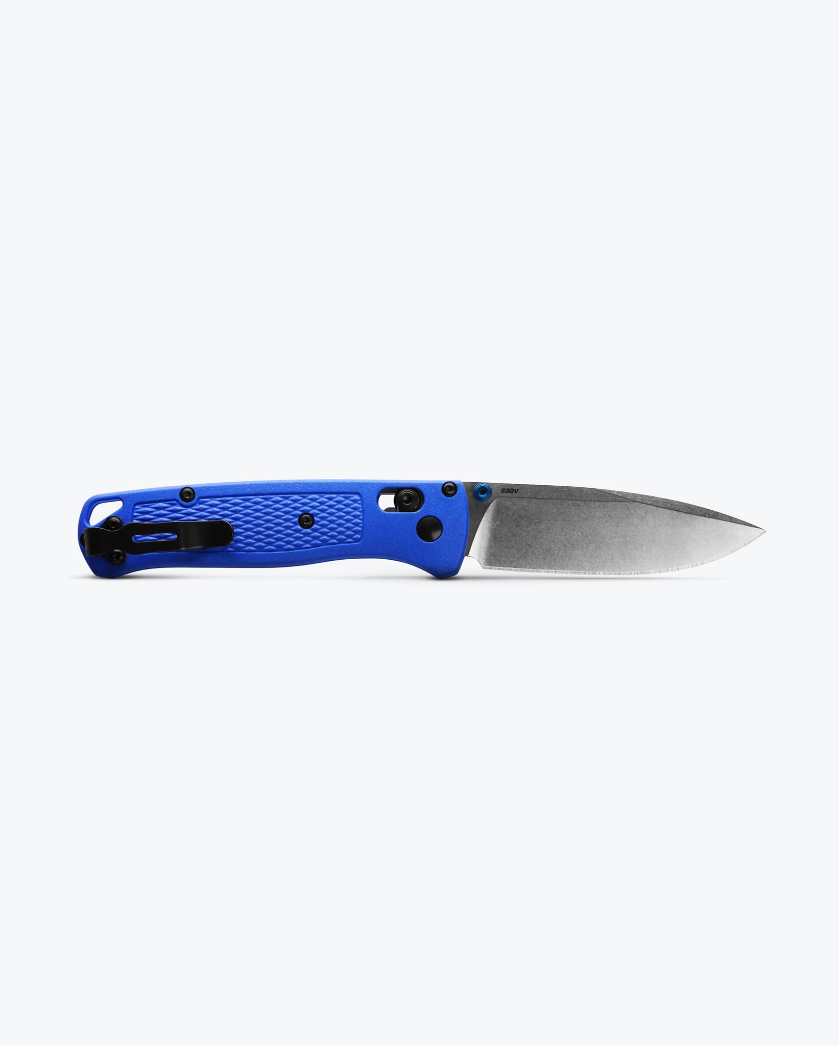 Bugout® Folding Knife with Blue Grivory® Handle - EDC Pocket Knife for Outdoor, Camping & Everyday Carry