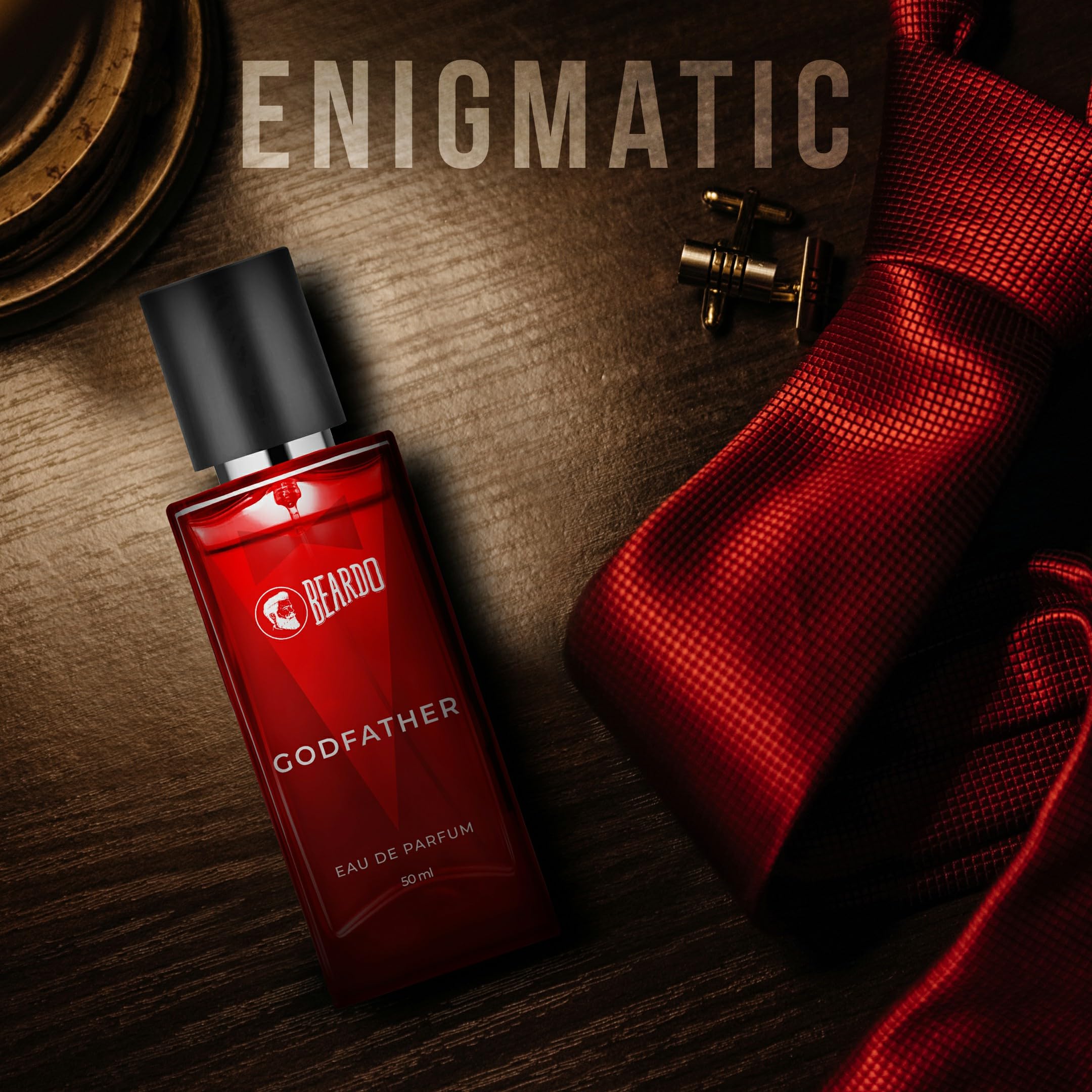 Beardo GodFather Men's Grooming Set - 200ml Body Wash, 10g Solid Perfume & 50ml Cologne | Energizing Shower Gel with Long-Lasting Fragrance | Perfect for Daily Use, Gym, Travel & Gift Giving