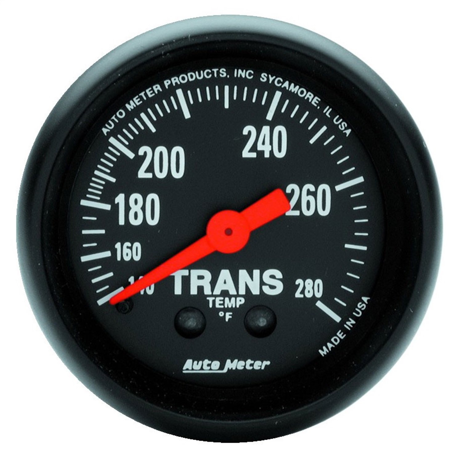 AUTO METER 2615 Z-Series Mechanical Transmission Temperature Gauge Kit - Accurate Engine Oil Temp Monitor for Trucks, Cars & RVs - Perfect for Off-Roading, Towing & Performance Driving