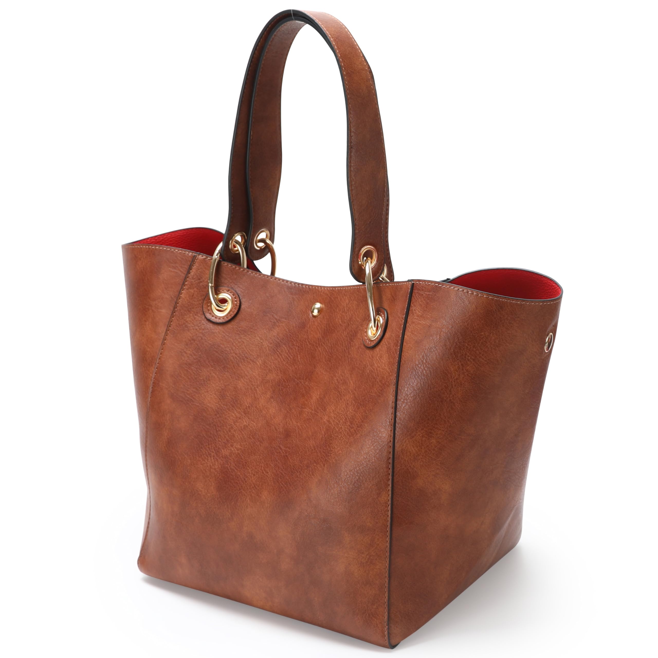 SQLP Large Work Tote Bag for Women - Stylish Designer Purse & Spacious Handbag, Big Bucket Bag for Office, Travel & Daily Use | Durable Crossbody Bag for Professional Women & Commuters