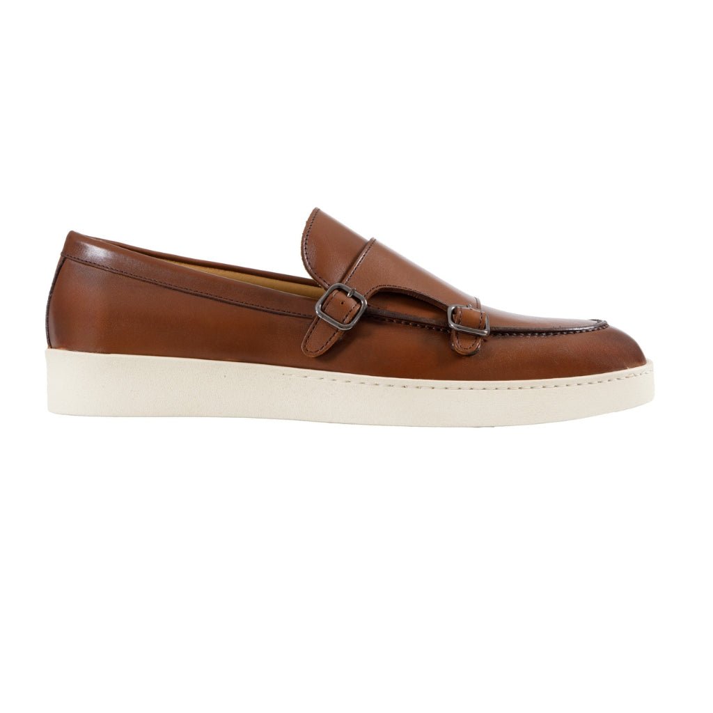 ARTIGIANO ROMA Men's Brown Calf Leather Sneakers - Comfortable & Stylish Casual Shoes for Walking, Travel & Everyday Wear