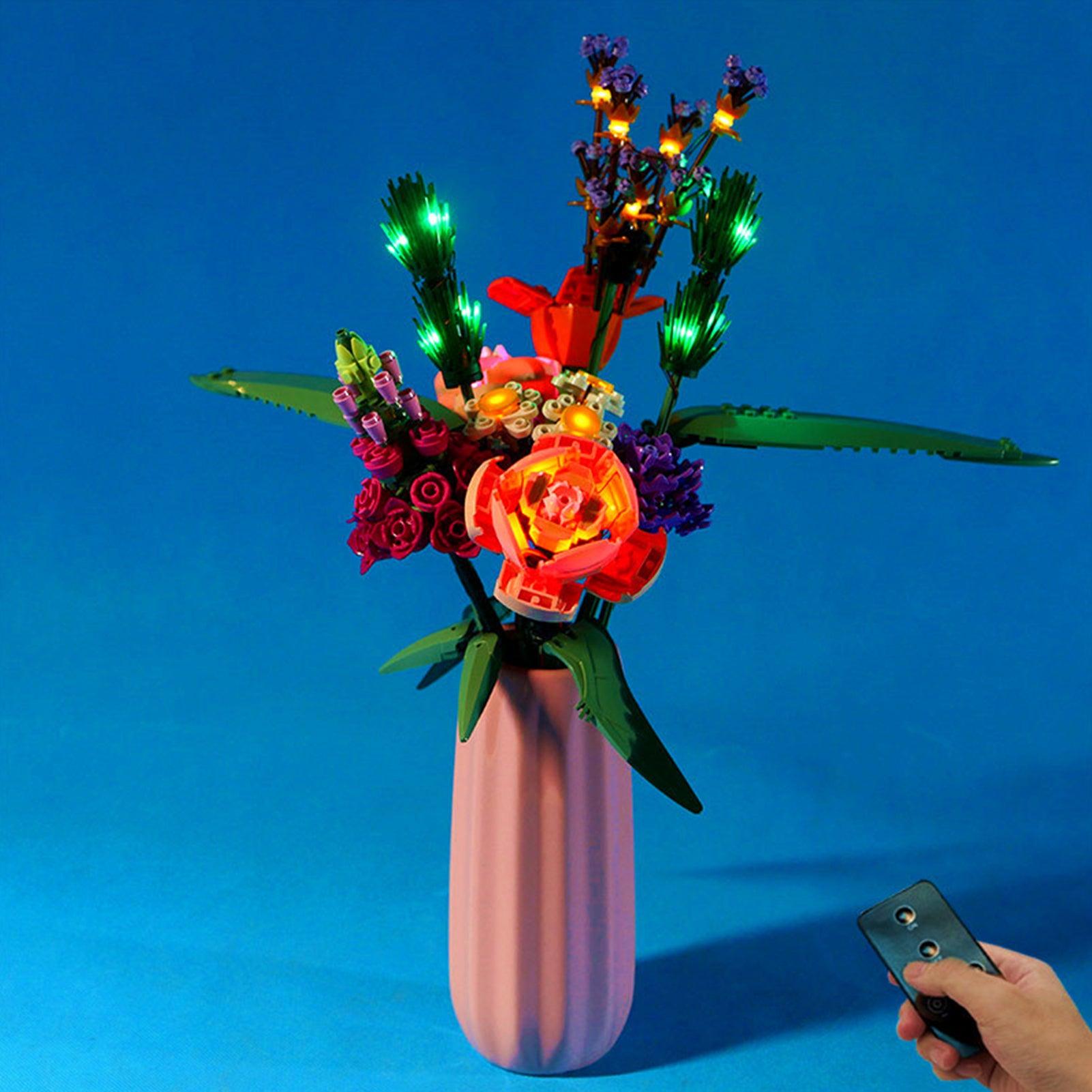 Best Light Kit for LEGO Ideas Flower Bouquet 10280 - DIY Lighting Set for LEGO Building Blocks - Perfect for Home Decor, Gifts, and Display