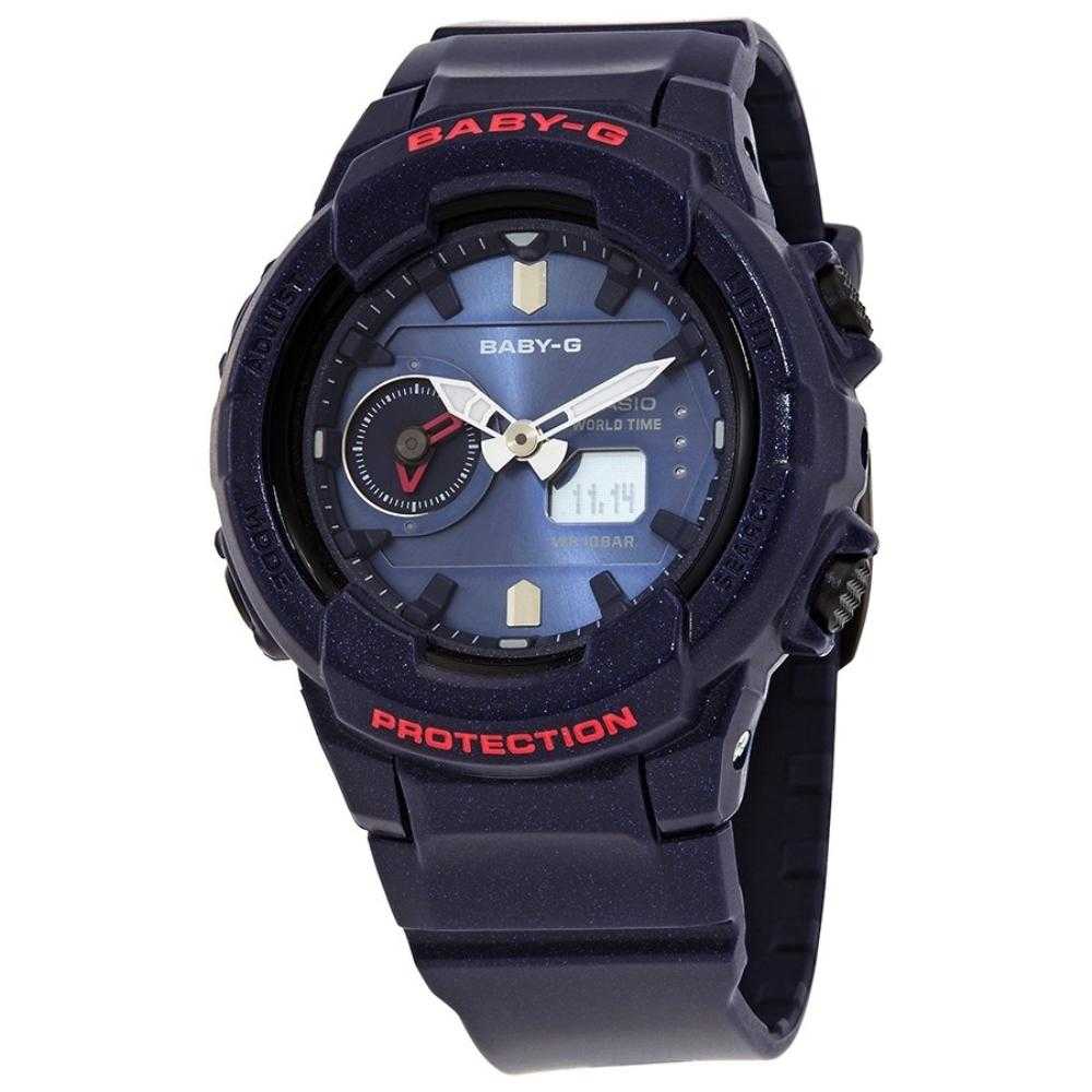 CASIO BABY-G BGA-230S-2ADR Digital Quartz Watch for Women - Blue Resin Band, Shock Resistant, Water Resistant - Perfect for Sports, Fitness & Outdoor Activities