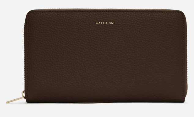 Matt & Nat Purity Trip Wallet - Vegan Leather RFID Blocking Travel Wallet for Women & Men | Perfect for Airplane, Commute & Everyday Use
