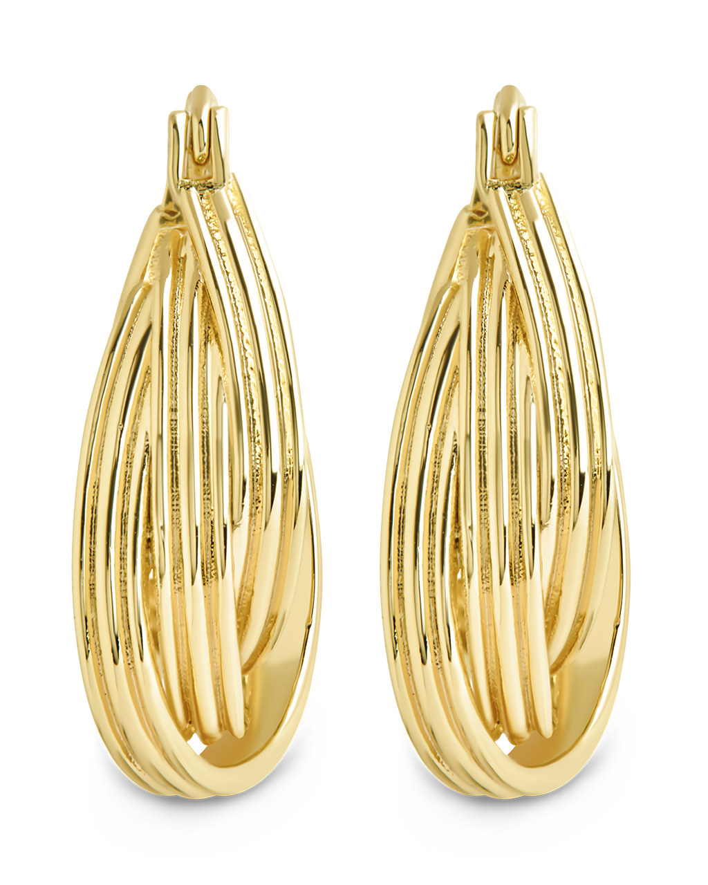 Emery Triple Row Layered Earrings for Women - Trendy Gold Dangle Drop Earrings for Daily Wear, Parties & Special Occasions