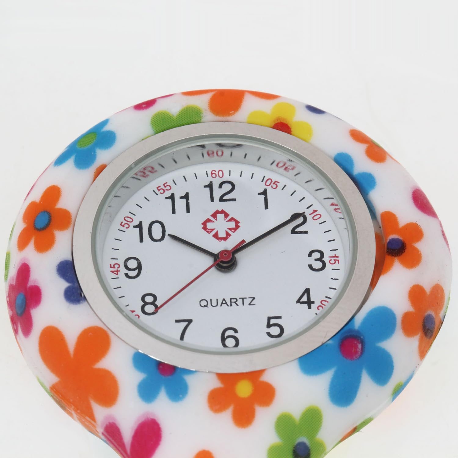 Stylish Nurse Watch - Printed Clip-On Fob Brooch Pendant Pocket Watch for Medical Professionals | Perfect for Nurses, Doctors & Healthcare Workers | Ideal for Hospital Shifts, Clinical Work & Medical Duties