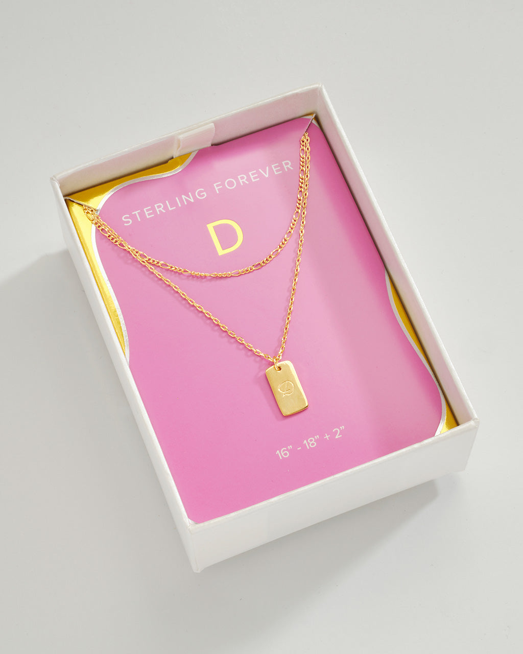 Layered Chain Necklace for Women - Initial Pendant Necklace, Dainty Gold & Silver Jewelry Gift for Her - Perfect for Everyday Wear, Date Night & Special Occasions