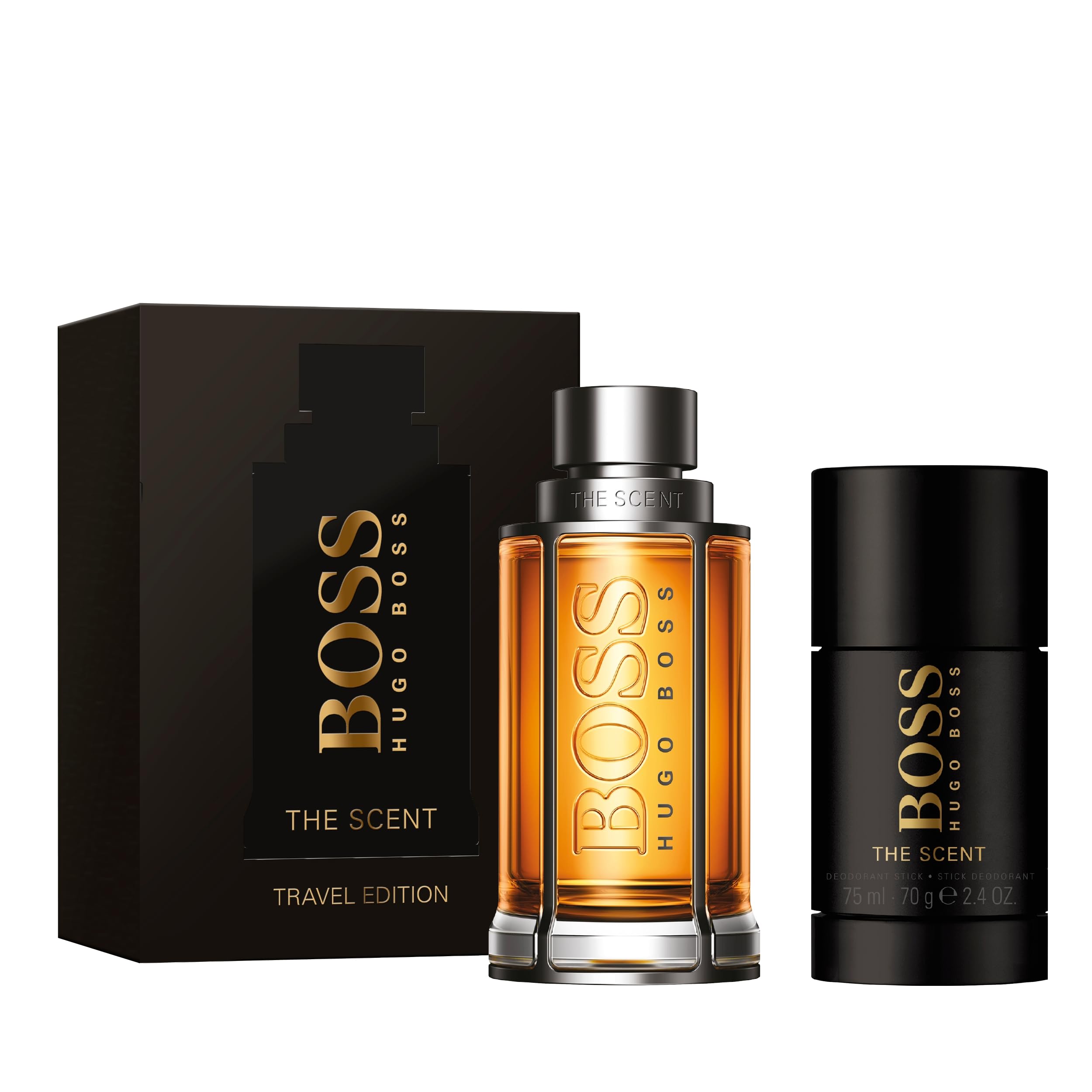 Hugo Boss The Scent Eau de Toilette for Men - Amber Cologne with Ginger, Manika Fruit & Leather Notes - Long Lasting Fragrance - Perfect for Date Night, Office & Special Occasions