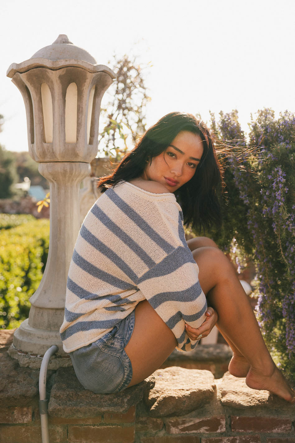 Kelsey Blue Striped Sweater for Women | Cozy Knit Pullover | Perfect for Fall & Winter Outfits | FINAL SALE