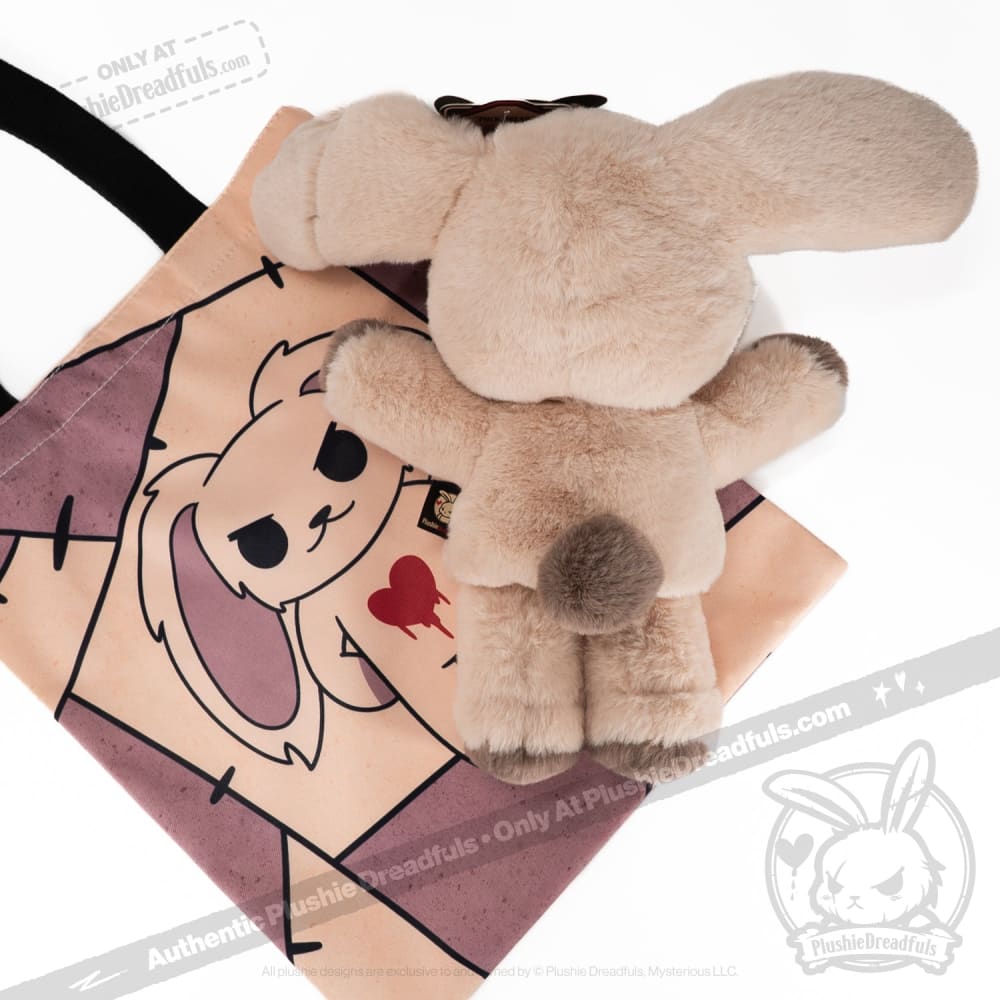 Plushie Dreadfuls Puck Dread Rabbit Plush Puppet - Soft Stuffed Animal Toy for Kids & Collectors | Perfect for Storytelling, Cuddling & Gothic Decor