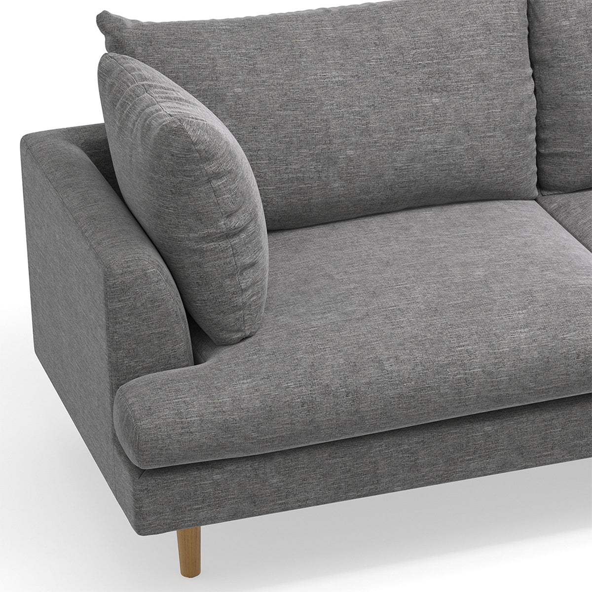 Byron Fabric Modular Sofa with Right Hand Chaise - Modern Sectional Couch for Living Room, Lounge & Family Room - Comfortable & Stylish Home Furniture