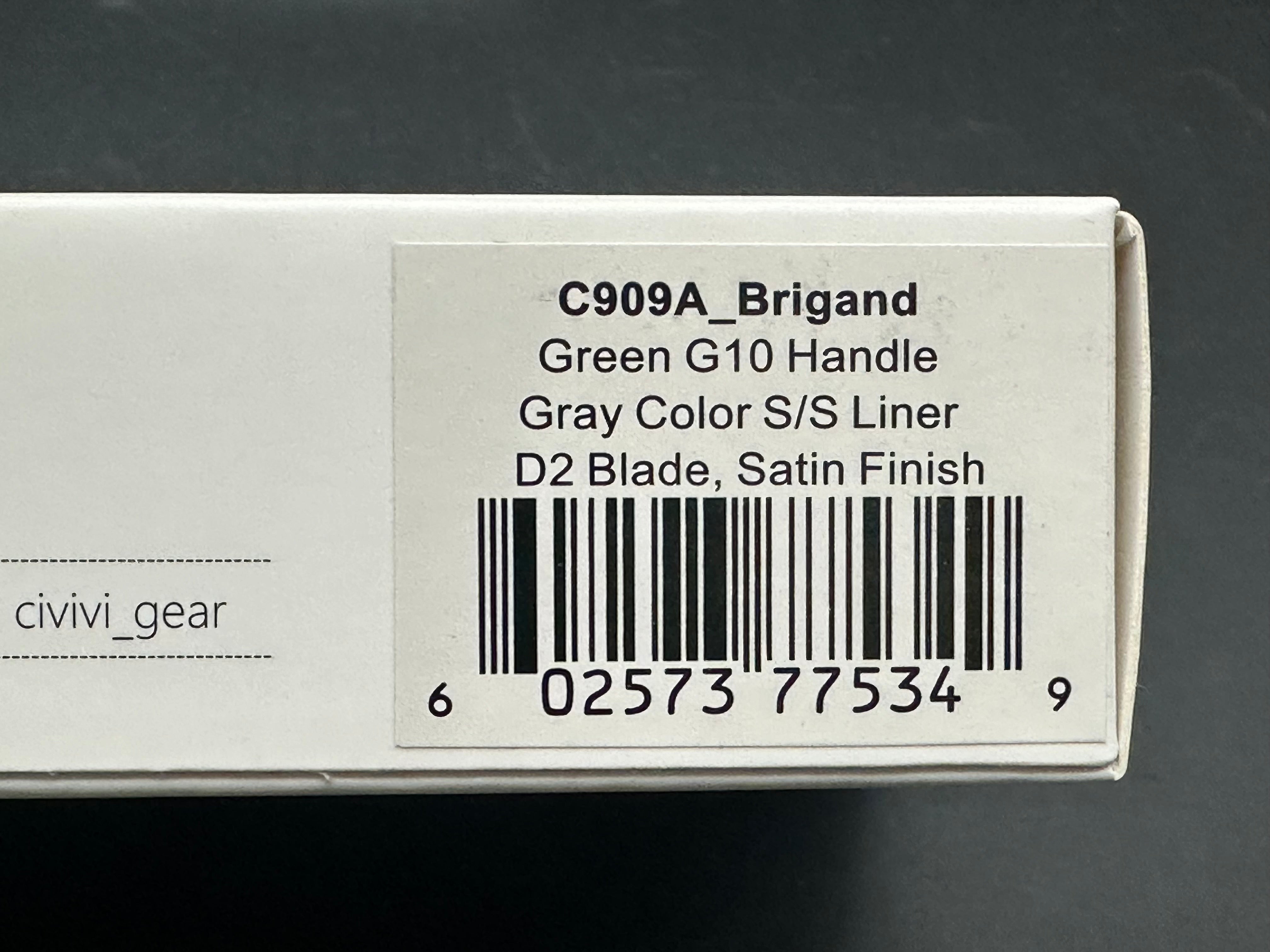 CIVIVI Brigand Folding Pocket Knife - OD Green G10 Handle, 3.5