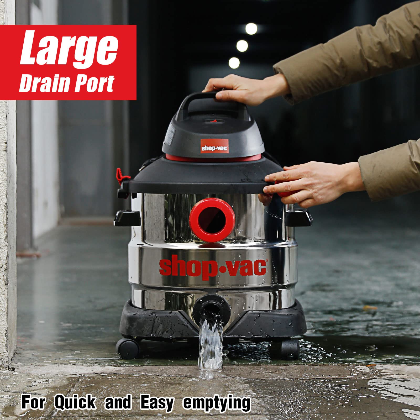 Shop-Vac 5989400 8 Gallon 6.0 Peak HP Wet/Dry Vacuum with 1-1/4