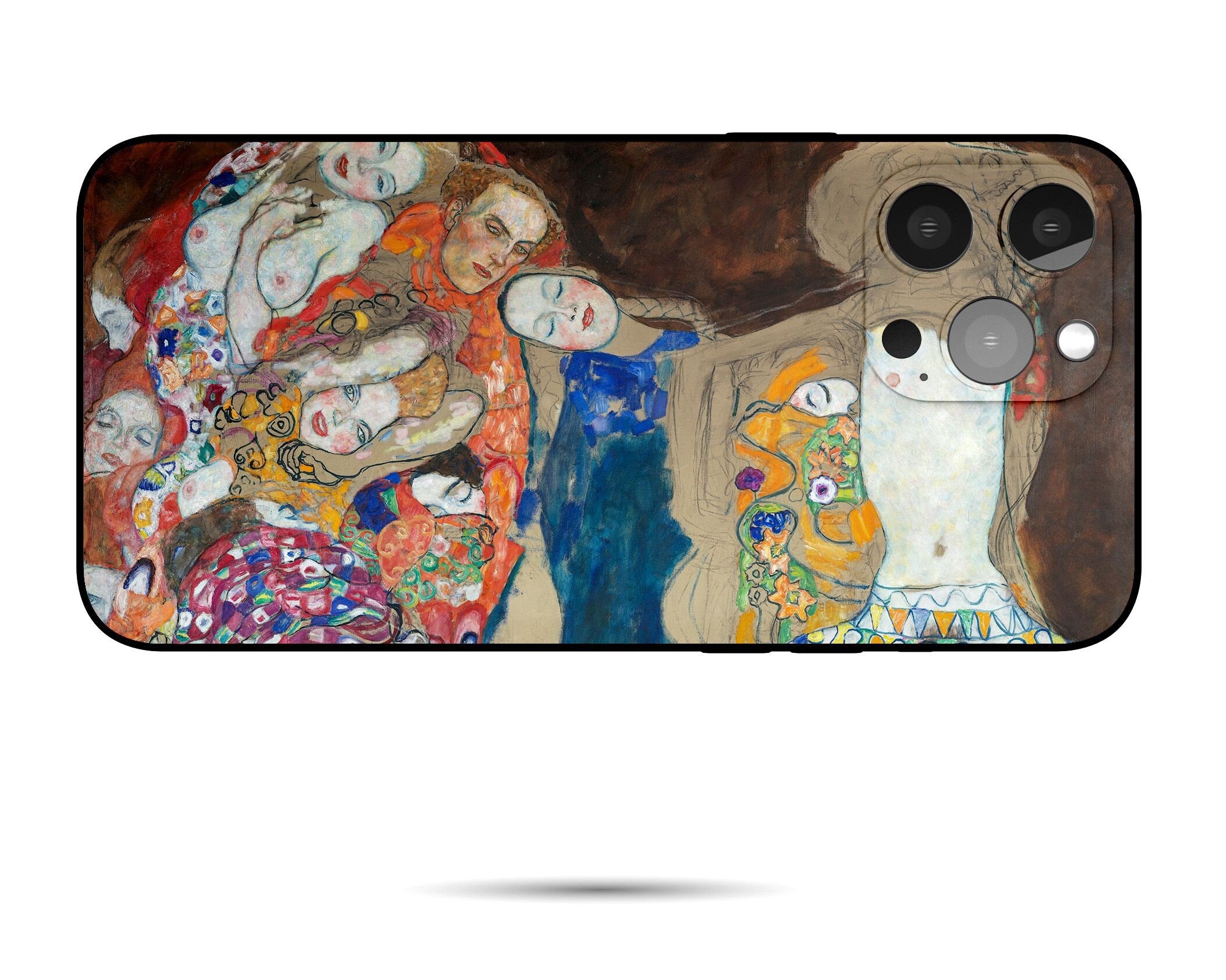 Gustav Klimt Art Phone Case for iPhone 8 Plus/XS Max/XR - Aesthetic Matte Protective Cover - Perfect for Art Lovers & Daily Use