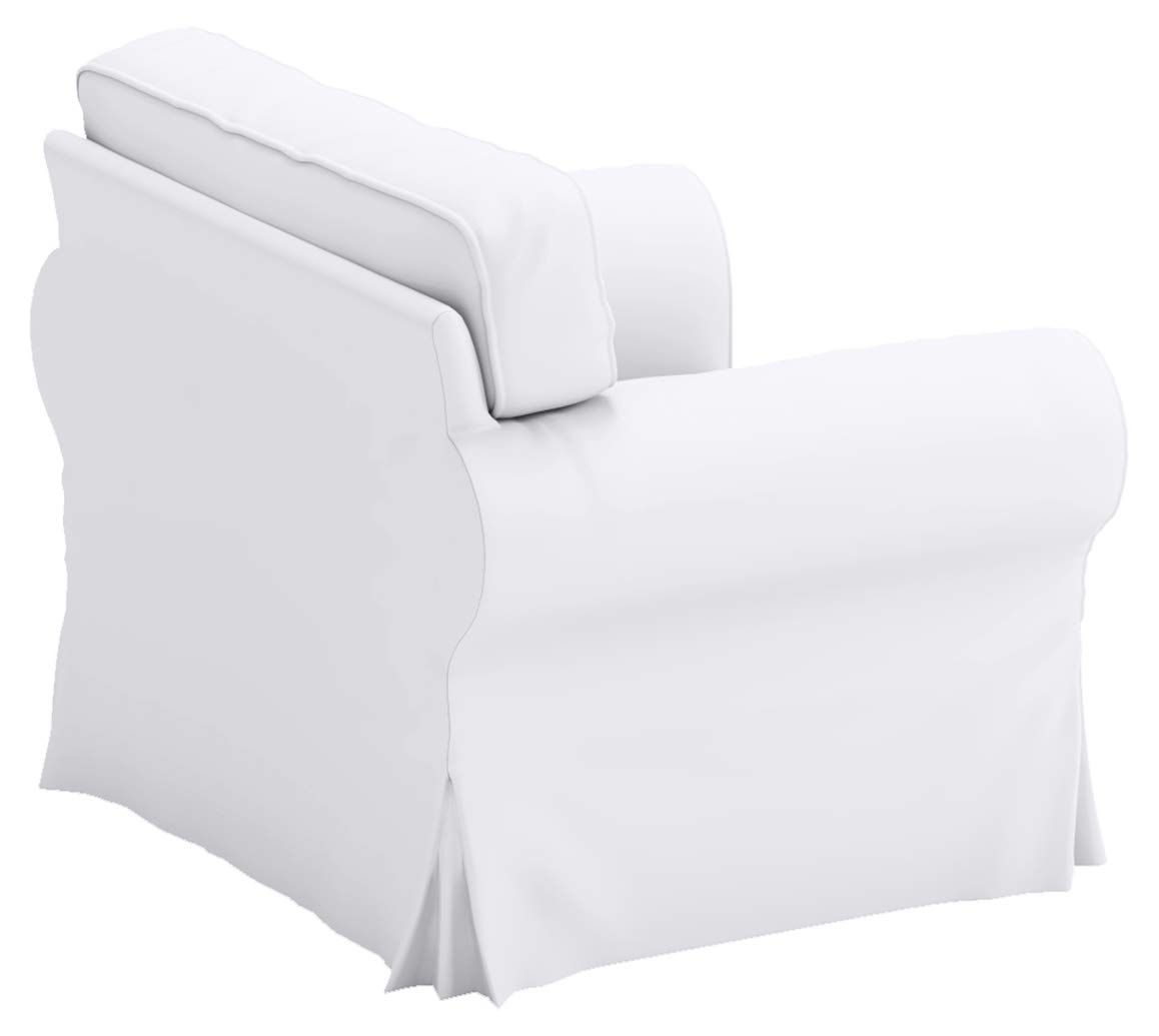 Heavy Cotton UPPLAND Sofa Slipcover - IKEA UPPLAND Armchair Replacement Cover (White) | Durable Furniture Protector for Living Room, Office & Home Decor