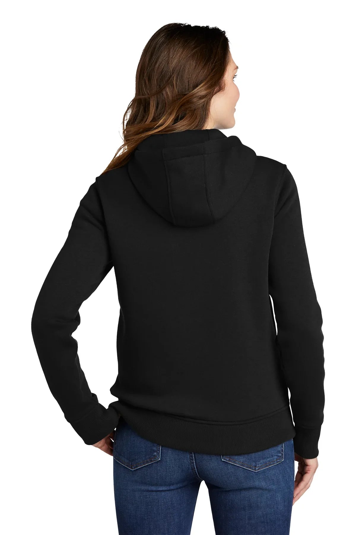 Carhartt Women's Clarksburg Full Zip Custom Hoodies - Black [Siege] | Warm Fleece Lined Hooded Sweatshirt for Outdoor Work & Casual Wear