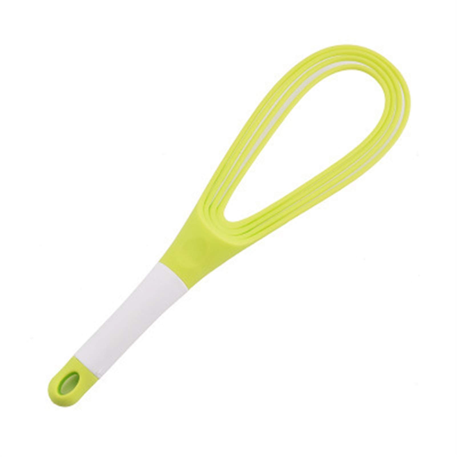 Premium Rotatable Balloon & Flat Whisk - 2-in-1 Plastic Egg Beater & Dough Blender - Kitchen Gadget for Baking, Mixing Eggs & Kneading Dough - Perfect for Cakes, Cookies & Homemade Bread (Green)