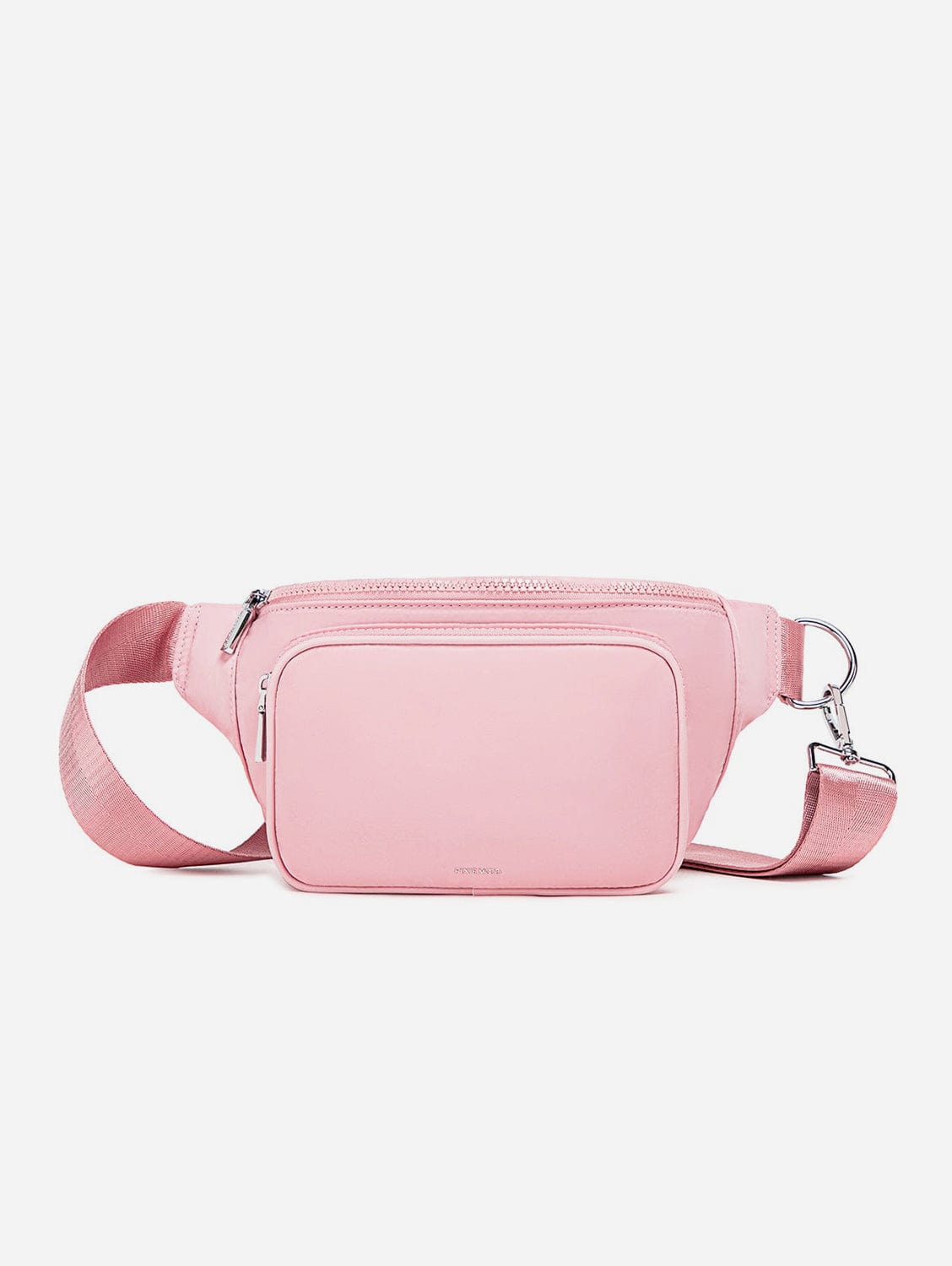 Aaliyah Vegan Nylon Fanny Pack for Women - Light Pink Waist Bag | Perfect for Running, Travel, and Everyday Use
