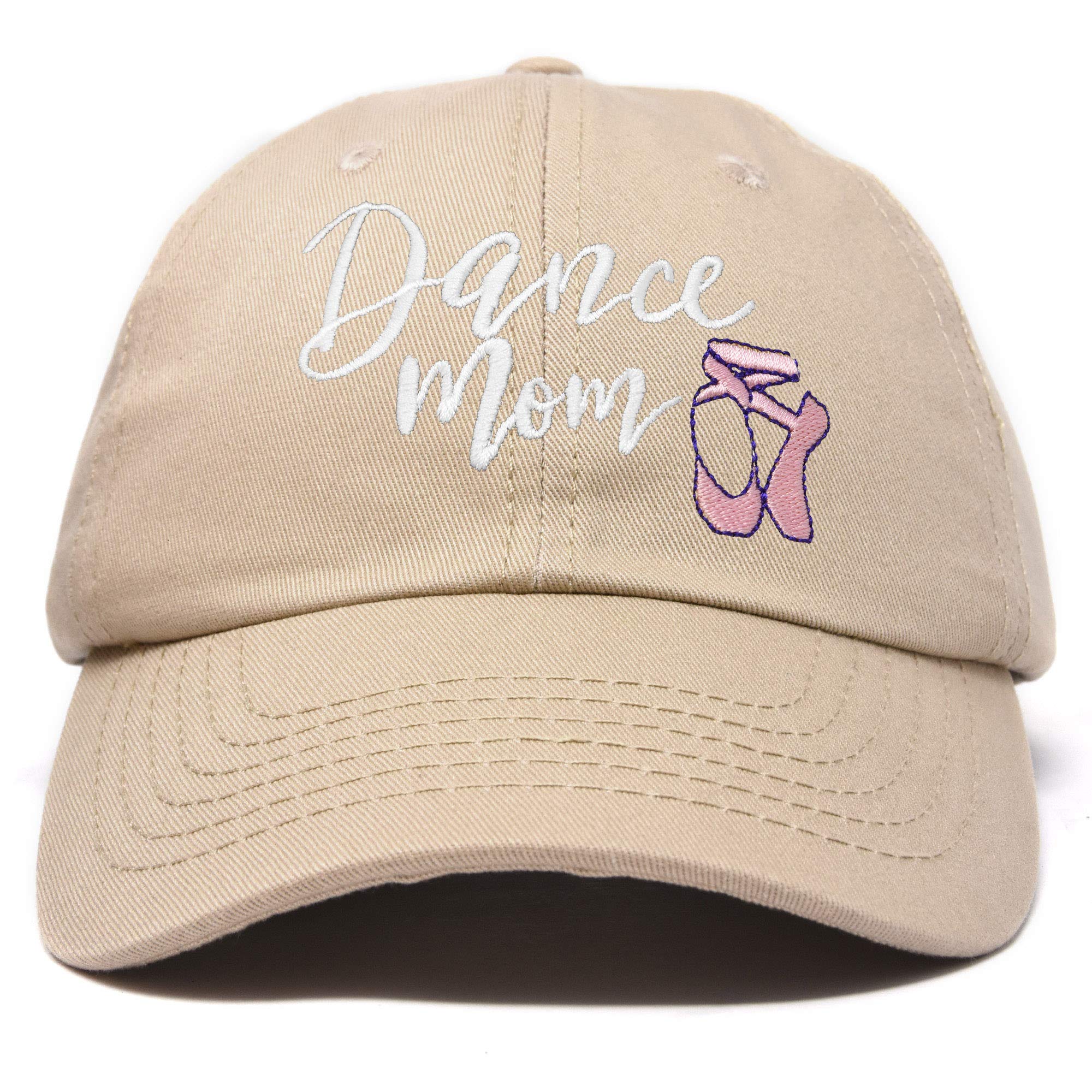 DALIX Embroidered Cotton Cap for Dance Moms - Support Your Daughter with Stylish Baseball Hat | Perfect for Dance Competitions, Recitals & Cheerleading Events