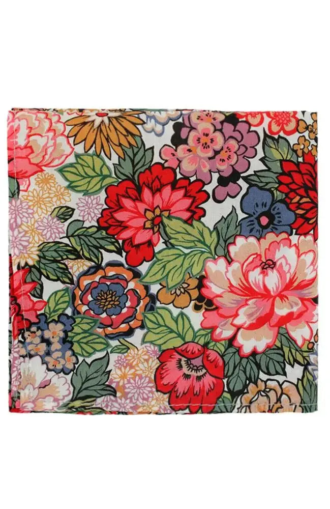 L A Smith Multi Hank Made With Liberty Fabric - Premium Cotton Handkerchiefs for Men & Women - Perfect for Everyday Use, Weddings, and Special Occasions