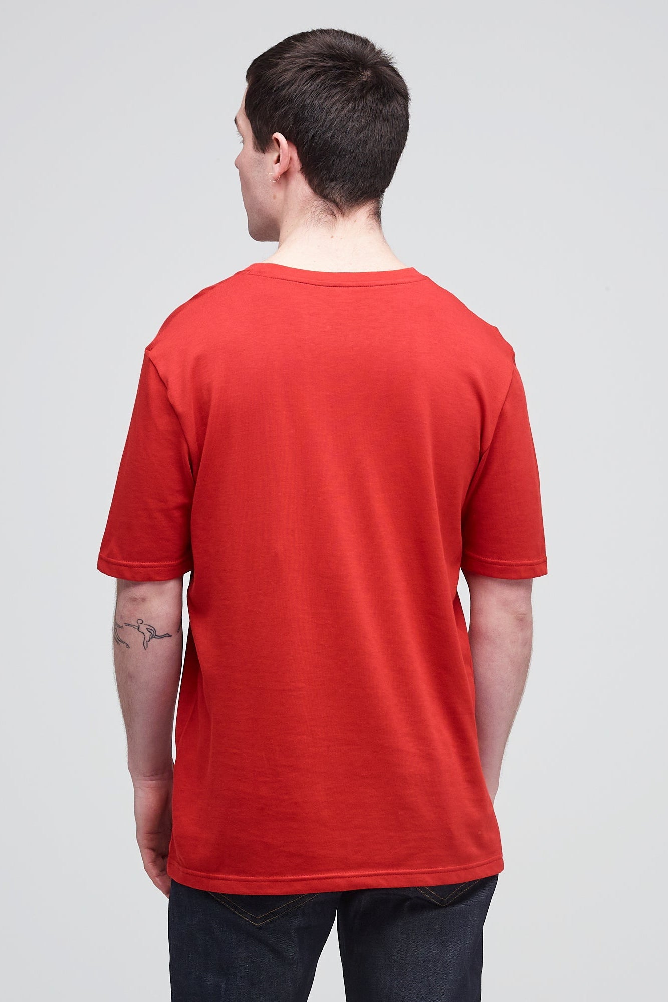 Men's Short Sleeve T-Shirt - Soft Cotton Casual Tee in Crimson Red | Perfect for Summer Outfits, Gym Wear & Everyday Comfort