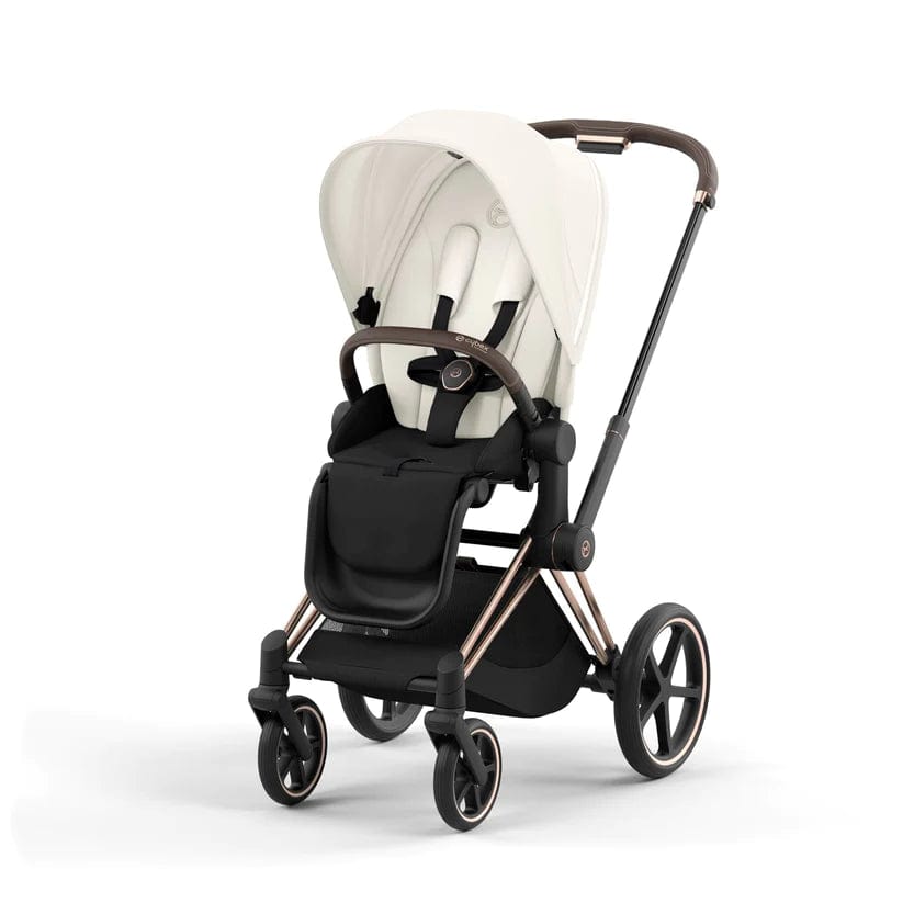 Cybex Priam 4 Complete Luxury Stroller - Rose Gold & Brown | Premium Baby Stroller for Newborns & Toddlers | Perfect for City Walks, Shopping & Travel