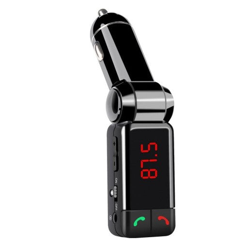 Bluetooth FM Transmitter for Car - Hands-Free Calling, USB Charger, AUX & MP3 Player - Wireless Car Kit for Music Streaming & Phone Calls While Driving