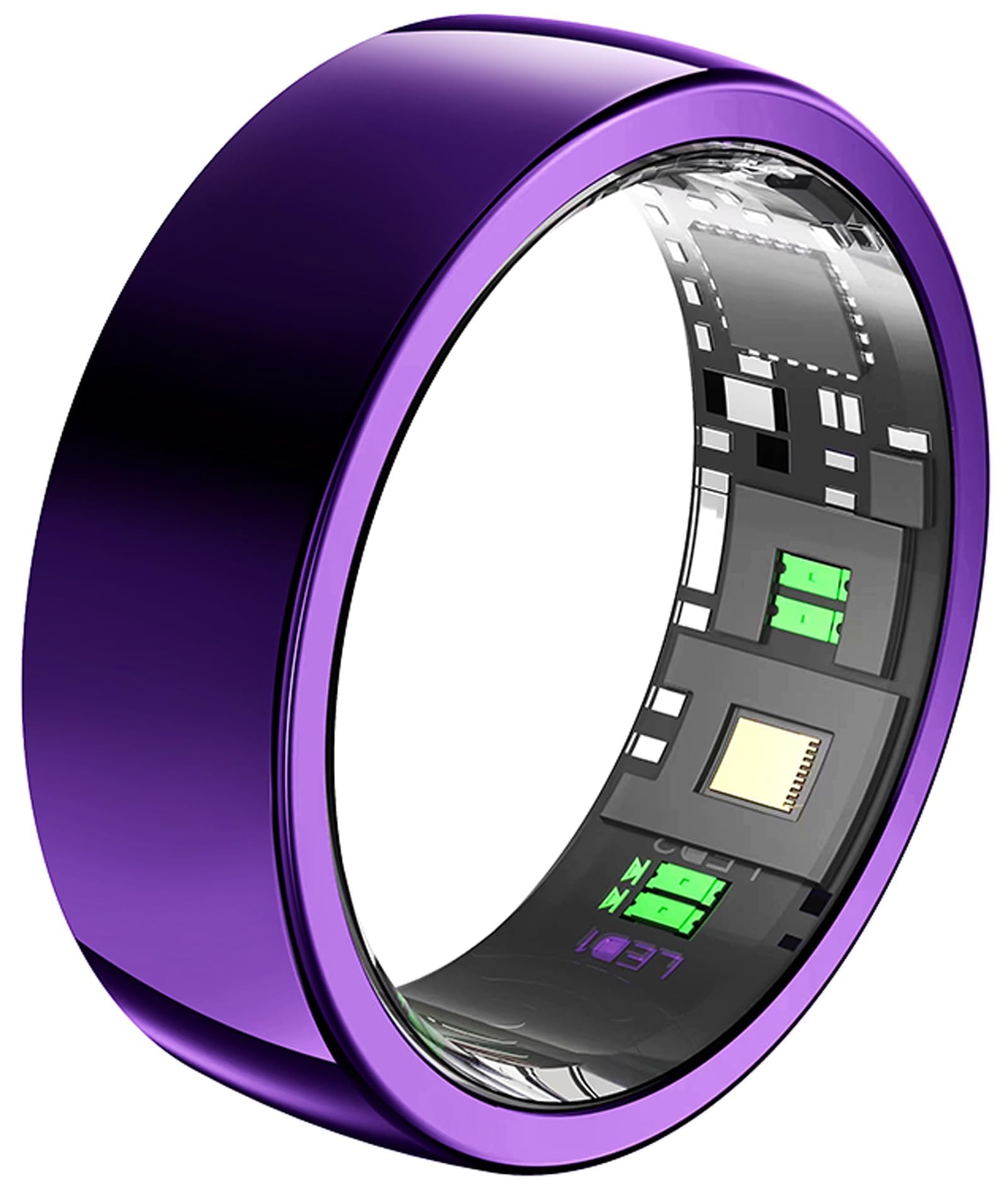 Smart Ring Fitness Tracker with Heart Rate Monitor, Sleep Tracking, Pedometer & Calorie Counter - Waterproof Activity Tracker for Women & Men - Perfect for Workouts, Running & Daily Health Monitoring