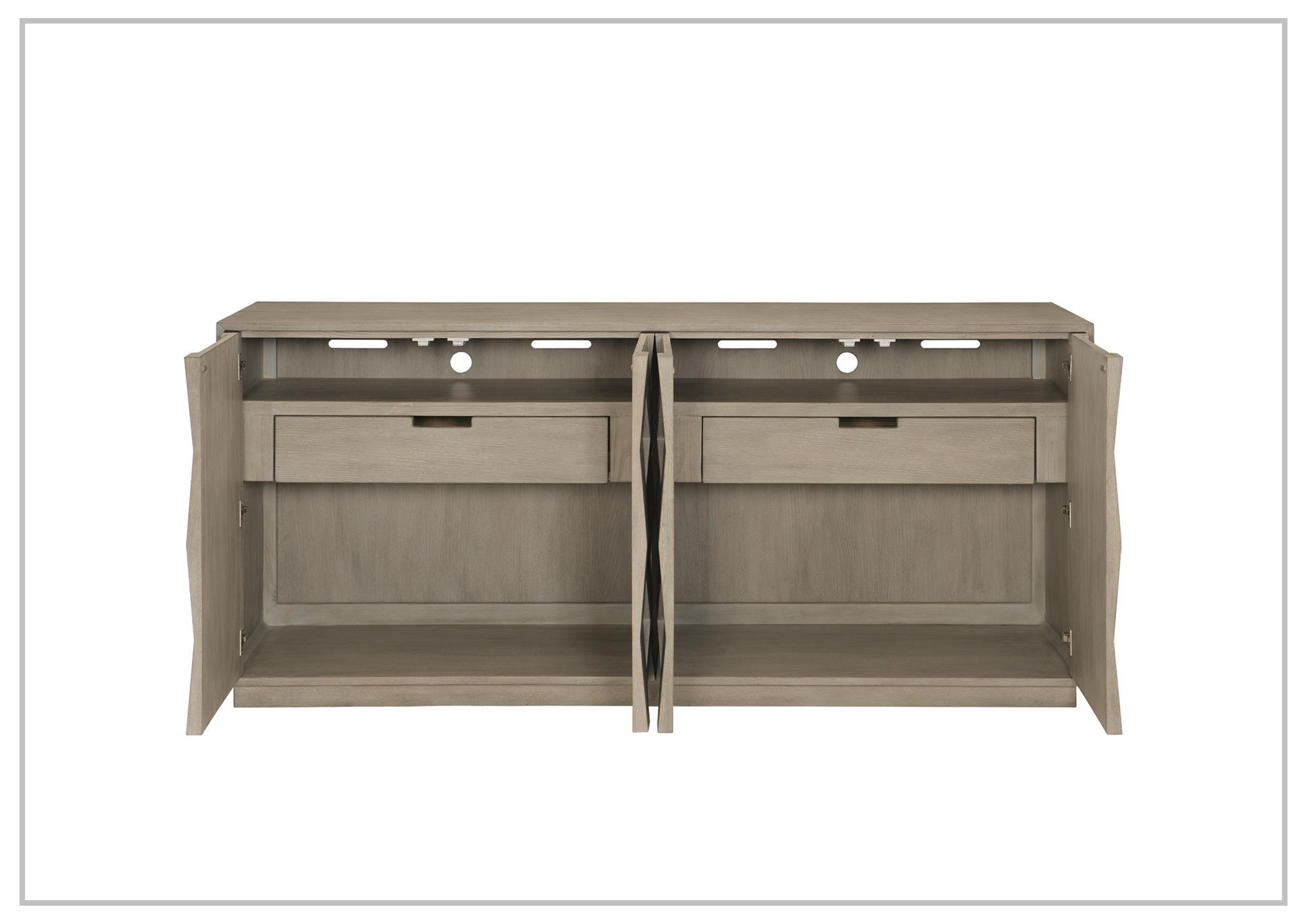 Bernhardt Linea 2-Drawer Buffet Table - Stylish Sideboard for Dining Room Storage & Serving | Perfect for Entertaining & Home Decor