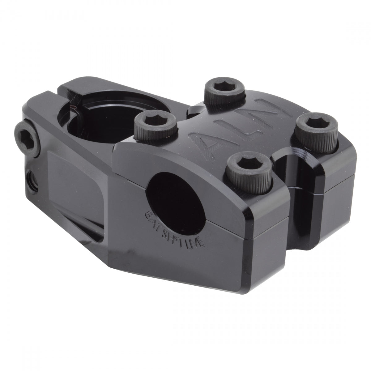 Alienation ESL BMX Stem 22.2mm 48mm 0° Black - Lightweight BMX Bike Stem for Stunt Riding, Racing & Freestyle Cycling