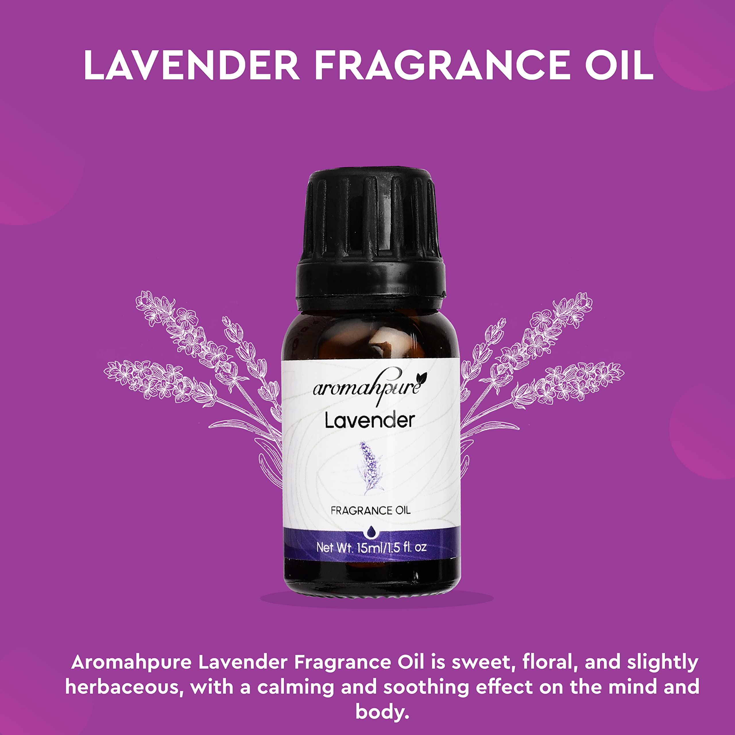 Aromahpure Essential Oil Set - 2 Pack (30ml Each) | Lavender & Sandalwood Fragrance Oil for Home, Diffusers, Candles | Aromatherapy Oil for Relaxation, Meditation & Focus | Perfect for Spa, Yoga & Bedroom Use