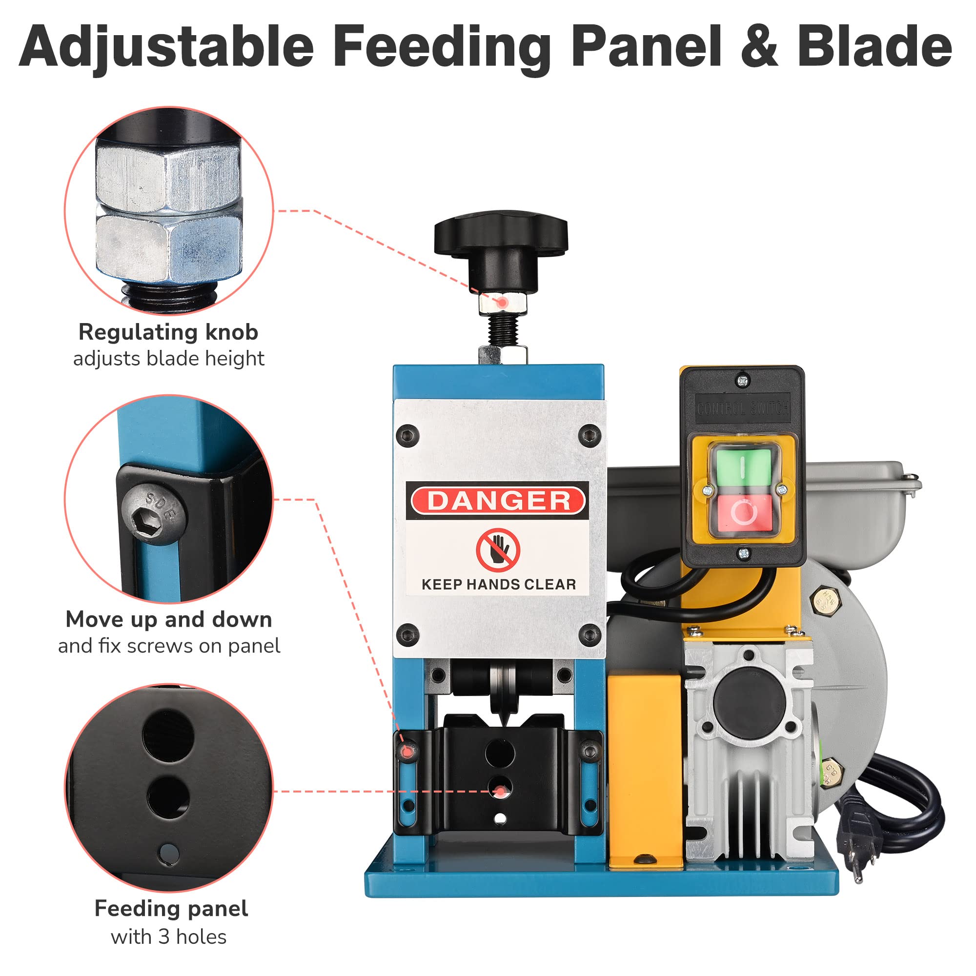 Yescom Electric Automatic Wire Stripper Machine 0.06-1
