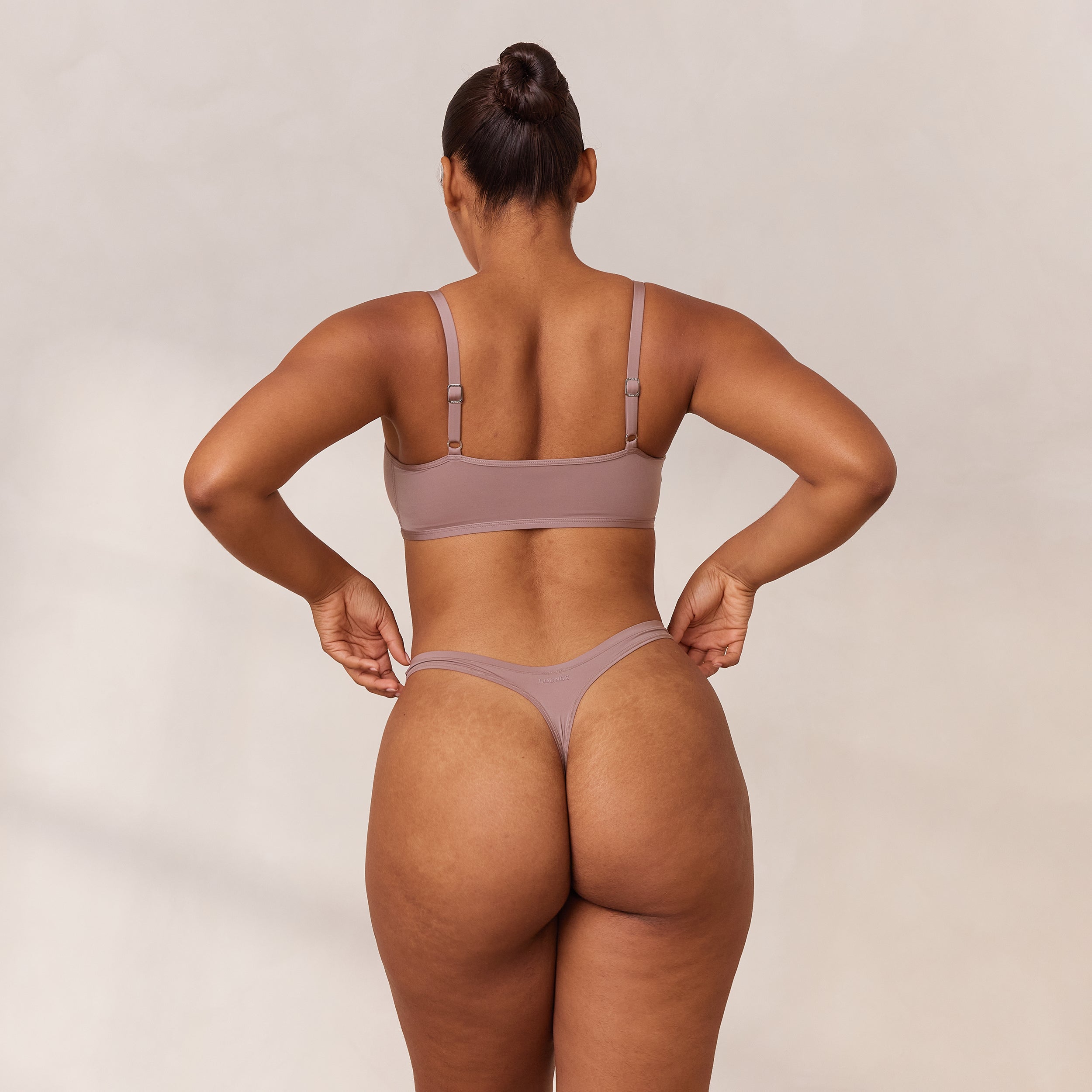 Barely There Bralette - Soft Mauve Lace Bralette for Women | Comfortable Wireless Bra for Everyday Wear, Yoga & Lounge